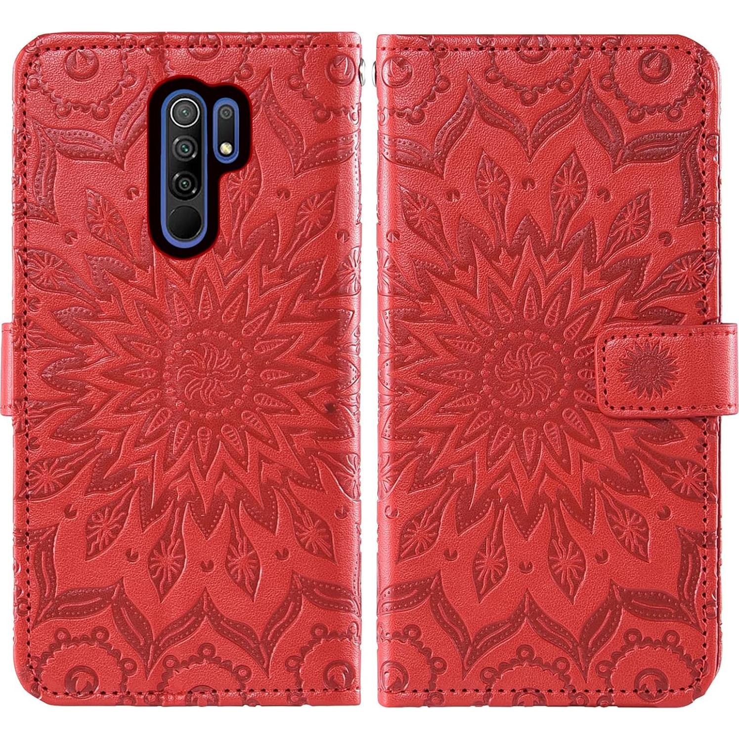 Funda Xiaomi Redmi 9 con soporte y protector de vidrio
