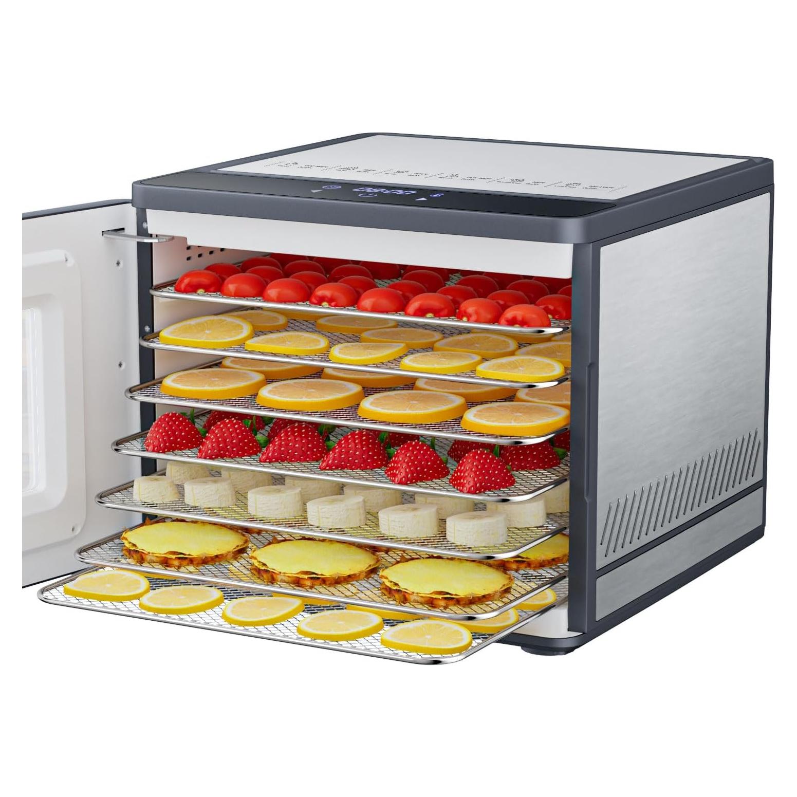 Deshidratador de Alimentos TINANA 7 Bandejas Acero Inoxidable