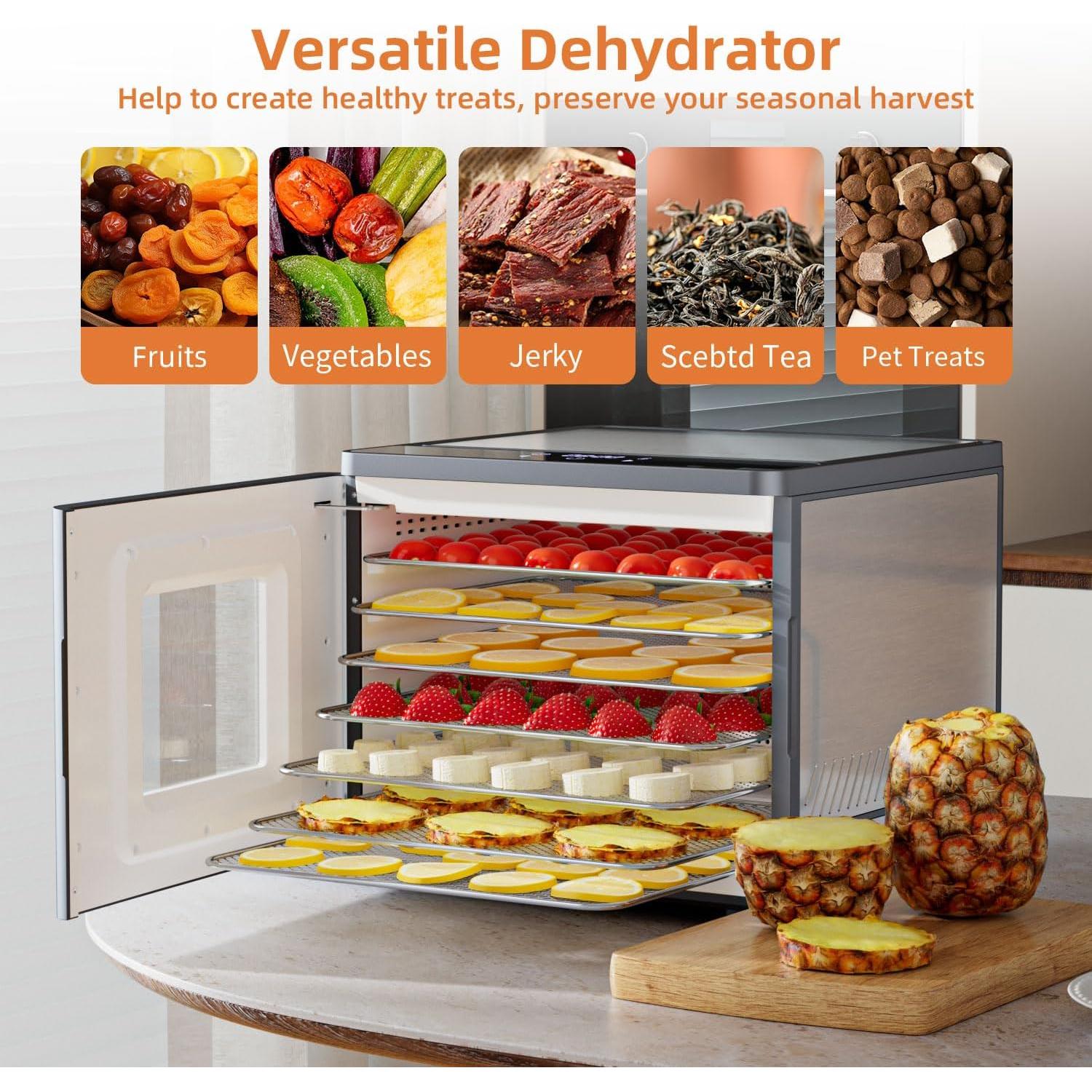 Deshidratador de Alimentos TINANA 7 Bandejas Acero Inoxidable