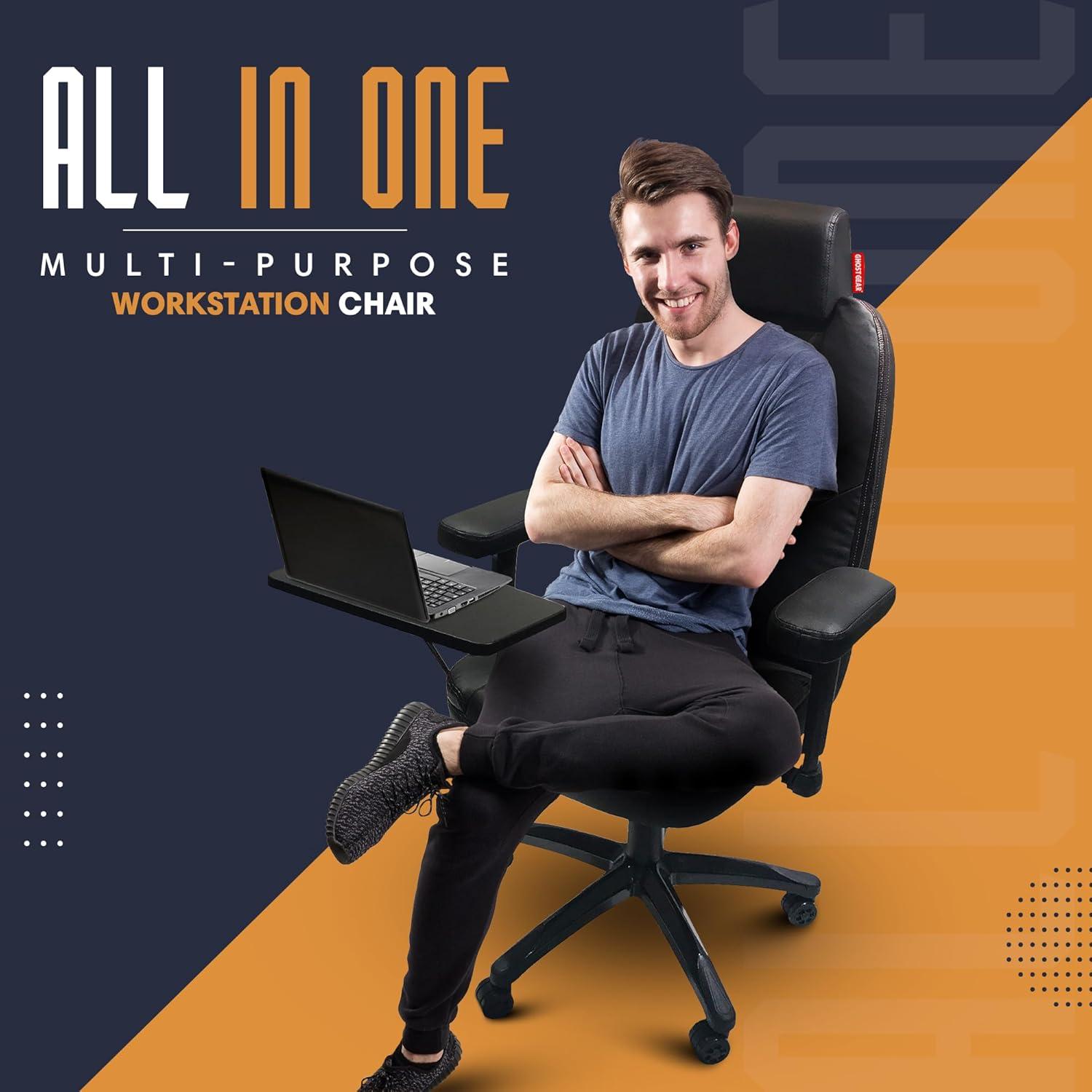 Silla de Oficina Ghost Gear Ergonómica con Soporte Lumbar