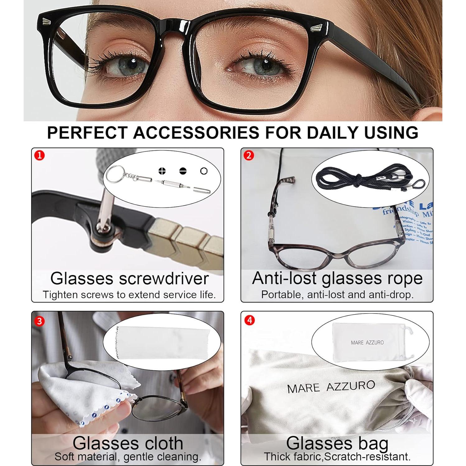 Gafas Bloqueadoras de Luz Azul MARE AZZURO para Mujeres