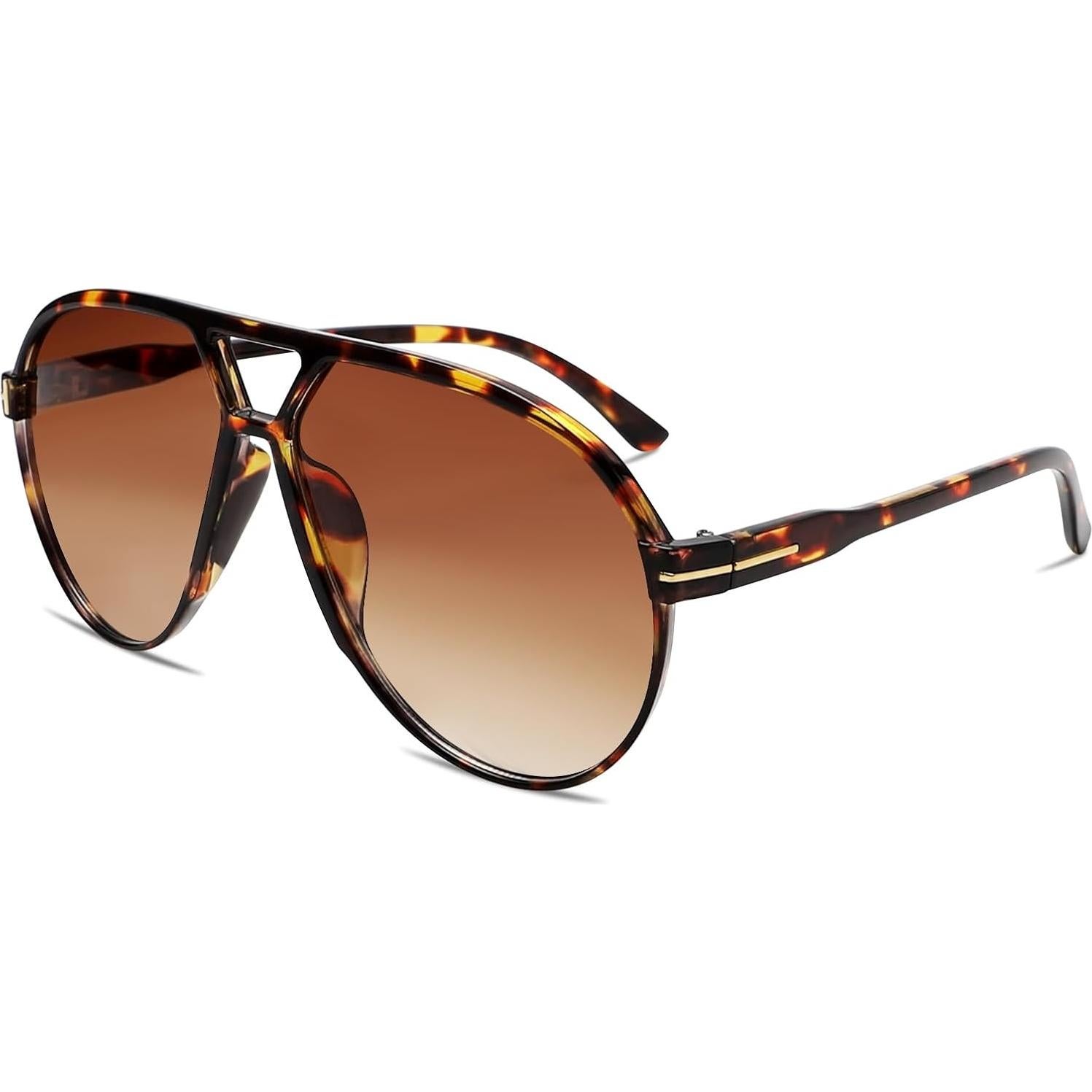 Gafas de sol aviador retro GUVIVI para hombres y mujeres 63mm