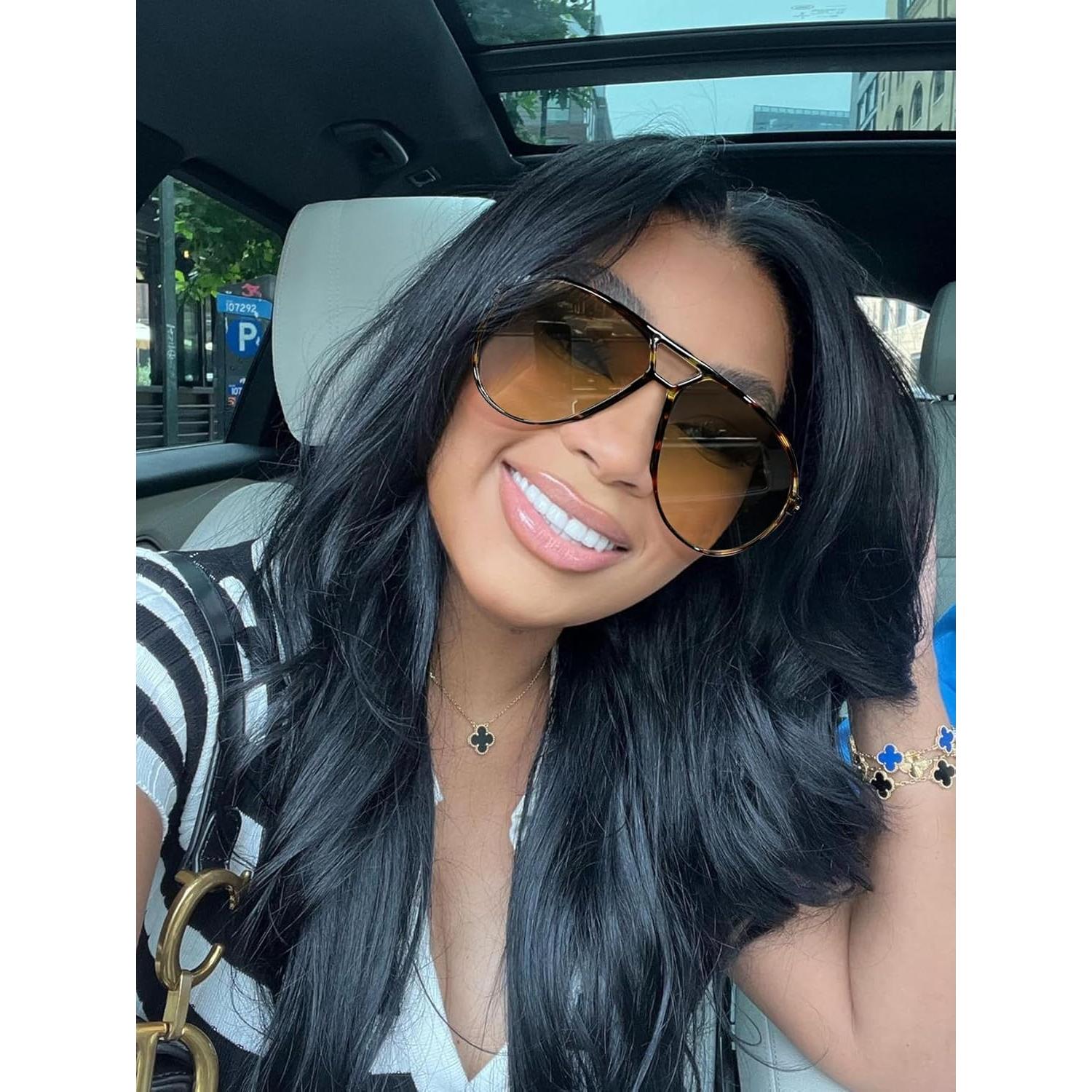 Gafas de sol aviador retro GUVIVI para hombres y mujeres 63mm