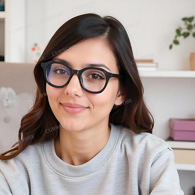 Gafas de sol redondas CUBWOSE UV protección unisex 46mm