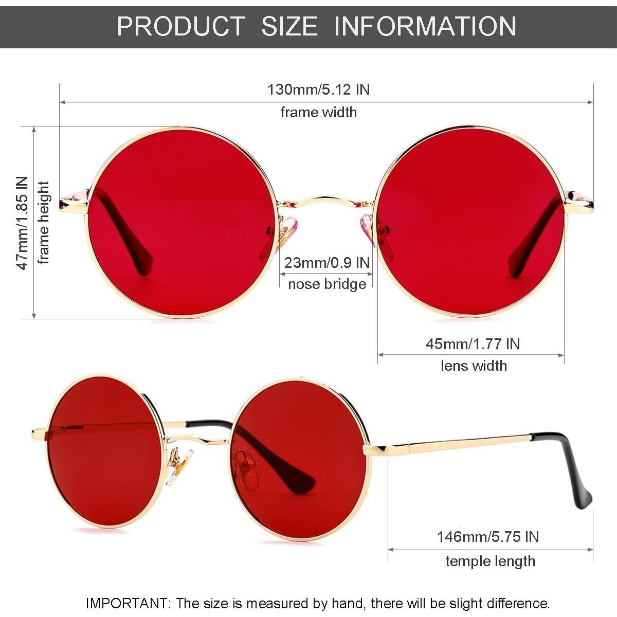 Gafas de Sol Polarizadas Gleyemor Redondas 45mm UV400