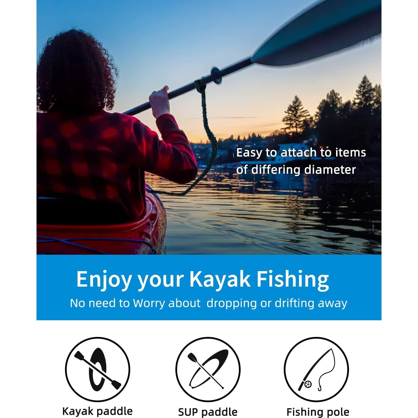 Correa de Remo Elástica OCEANBROAD 1,52-2,13 m Negro