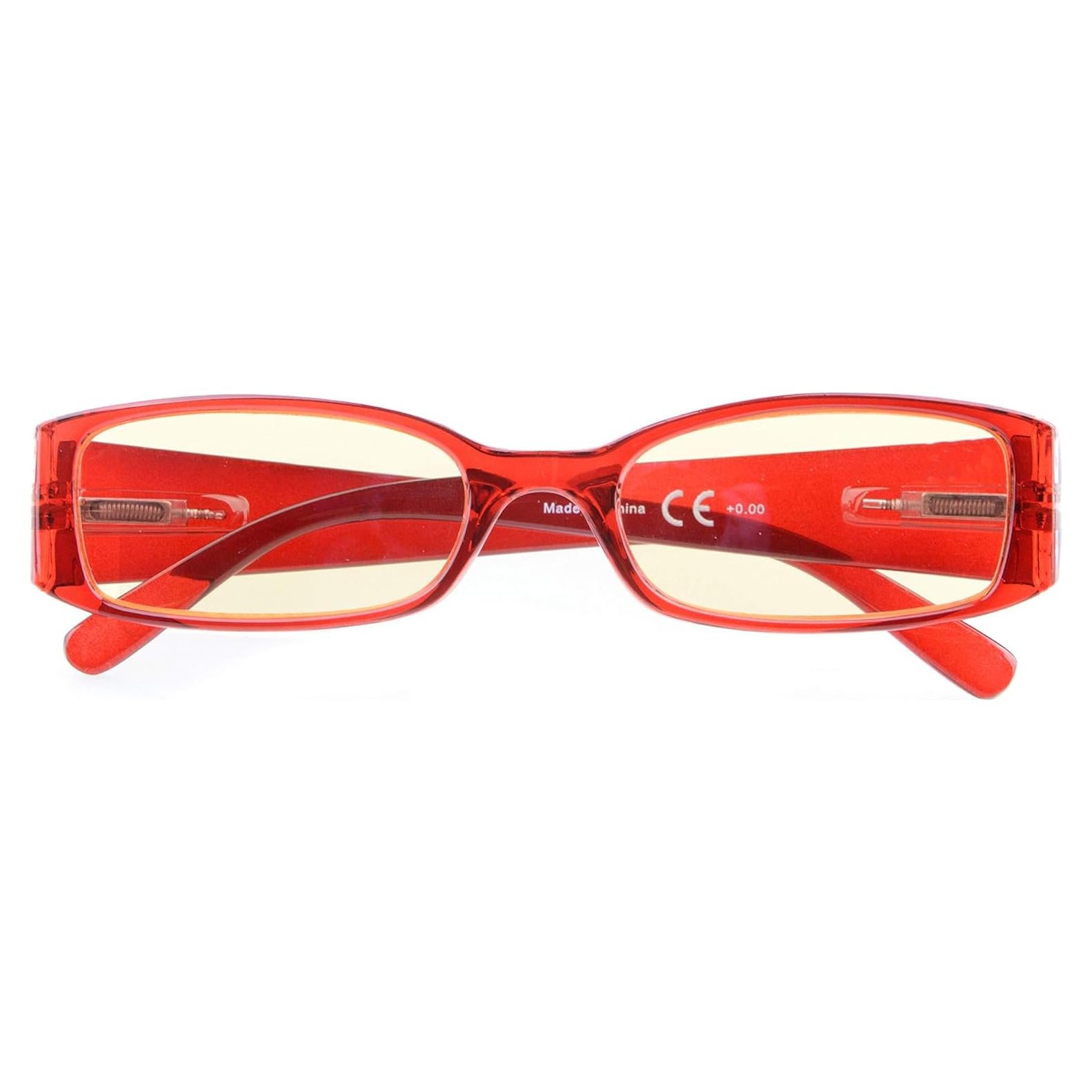 Gafas de Luz Azul CessBlu para Mujeres Rojo 2.5x