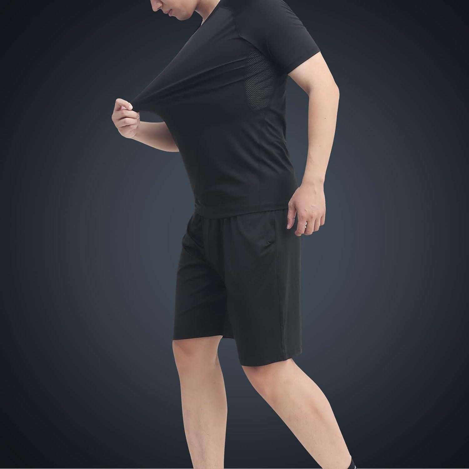 Conjunto de Ejercicio Hombres July's Song 5 Piezas Negro