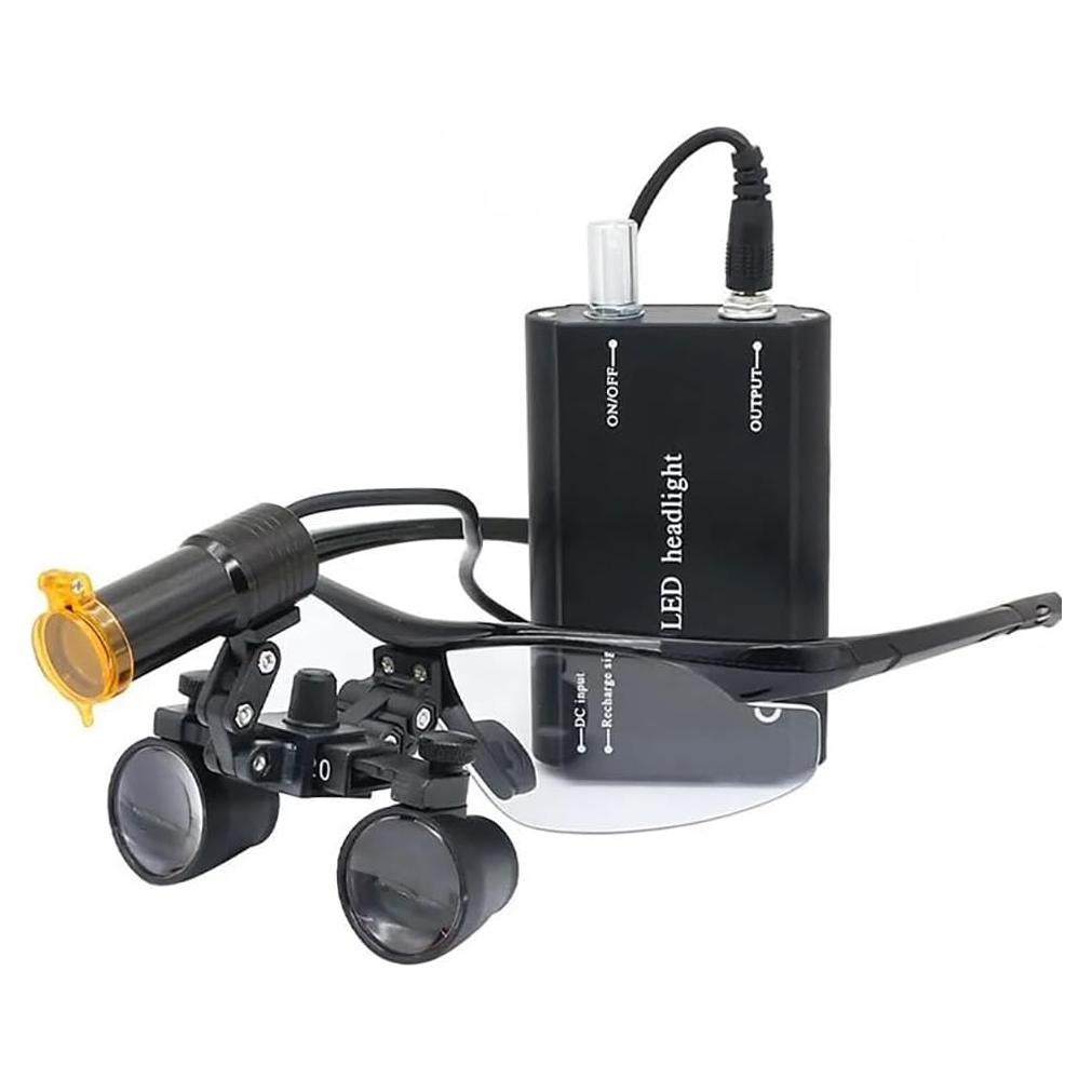 Lupa de laboratorio binocular 2.5X Genérico con LED 5W