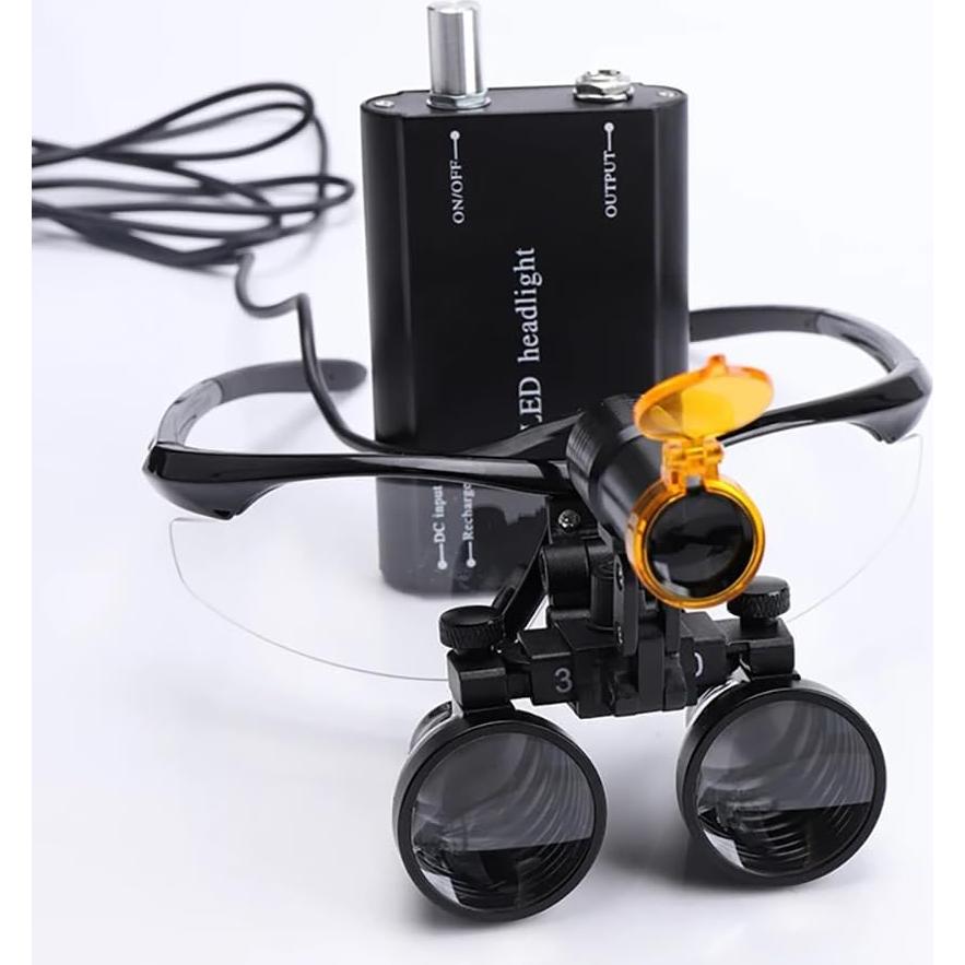 Lupa de laboratorio binocular 2.5X Genérico con LED 5W