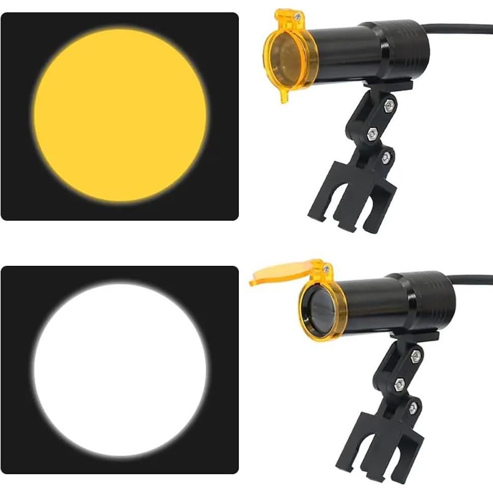 Lupa de laboratorio binocular 2.5X Genérico con LED 5W