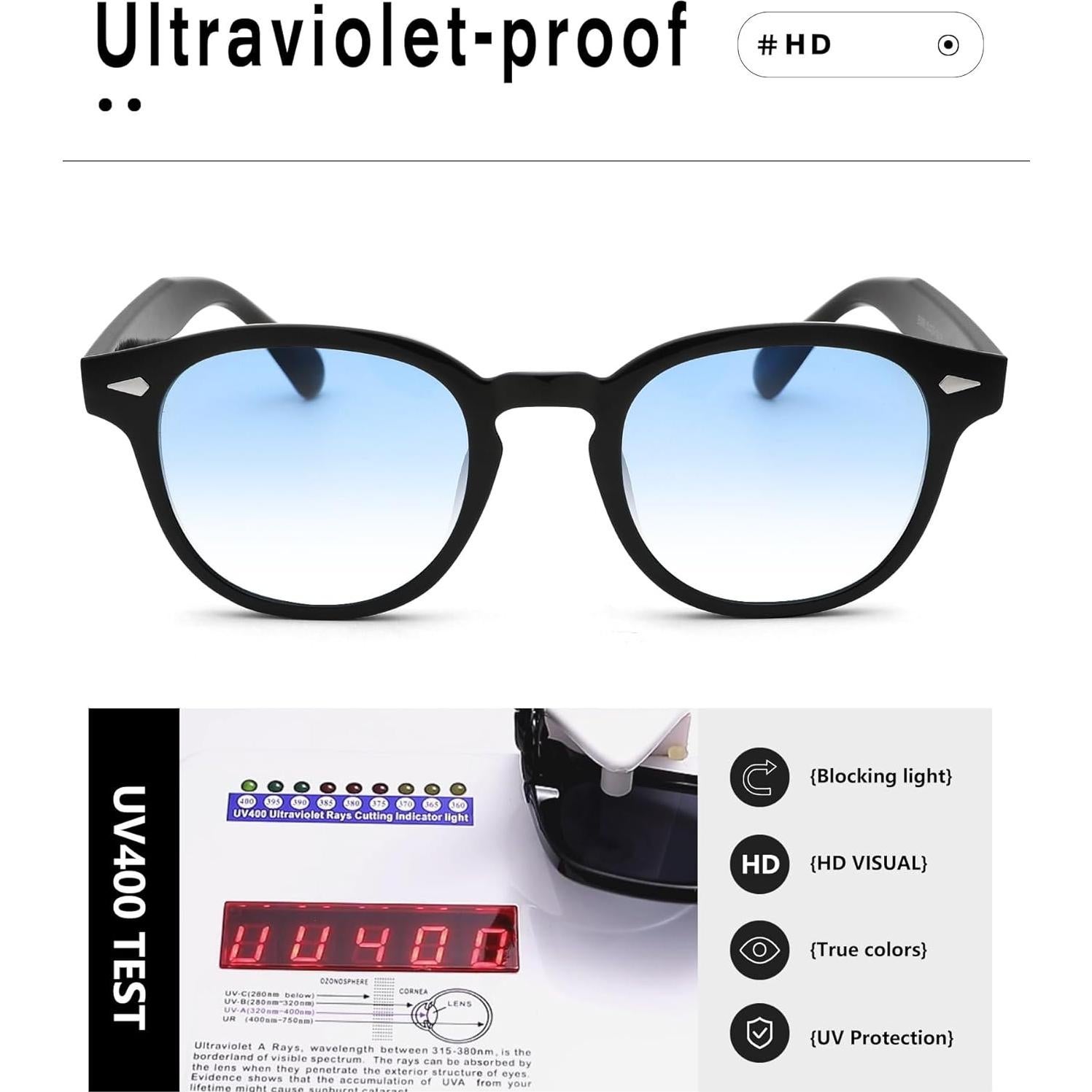 Gafas de Sol Redondas Pro Acme Vintage UV400 55mm Unisex