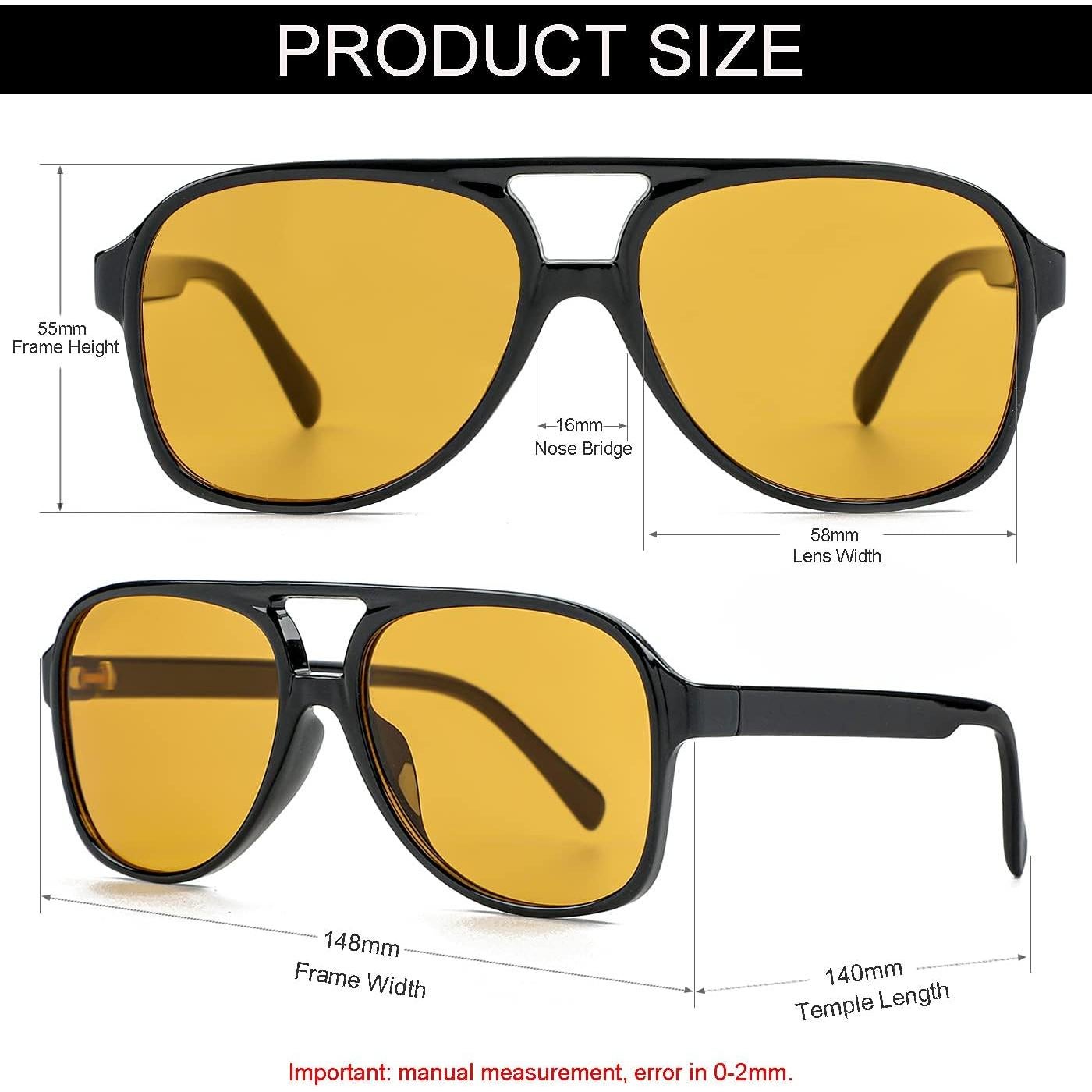 Gafas de sol polarizadas NIDOVIX vintage unisex 70s UV400