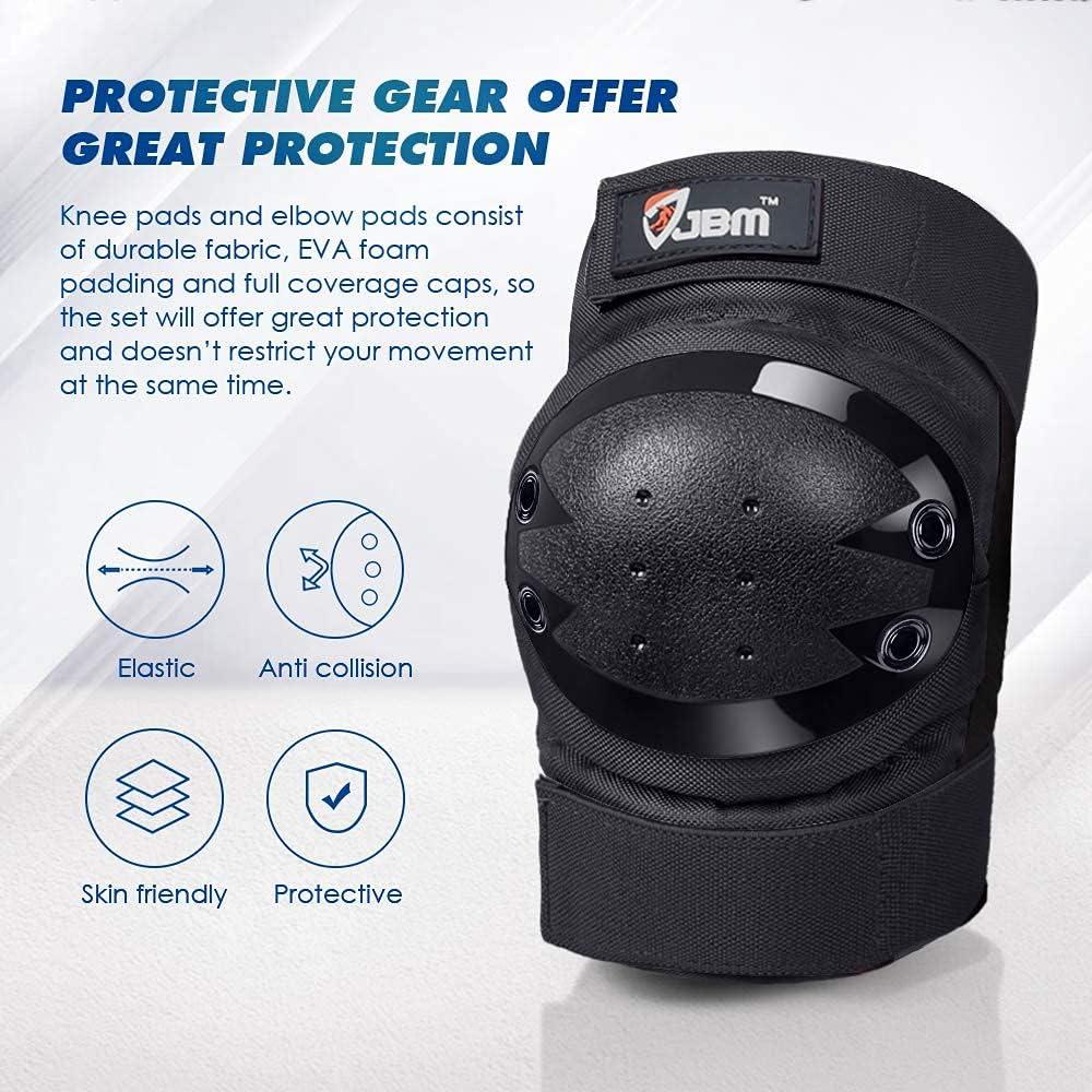 JBM Rodilleras y Muñequera para Patinaje y Scooter - Mediano