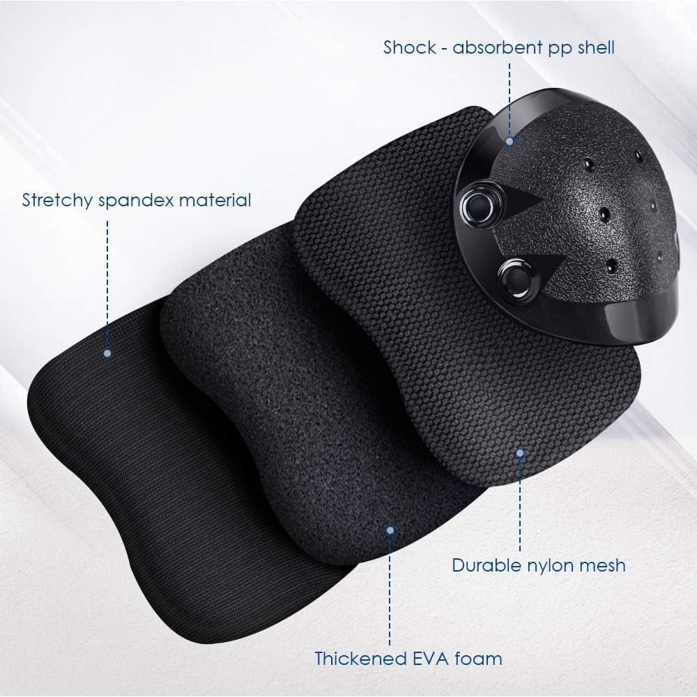 JBM Rodilleras y Muñequera para Patinaje y Scooter - Mediano