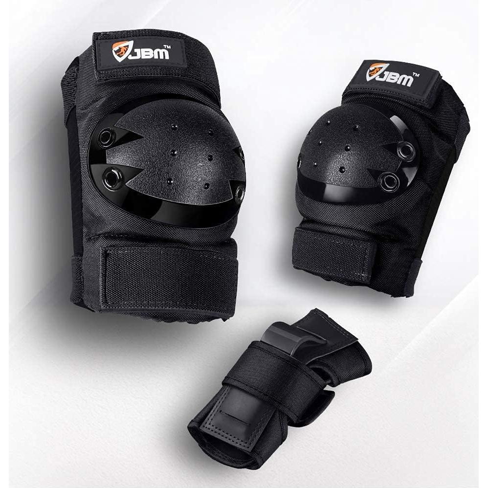 JBM Rodilleras y Muñequera para Patinaje y Scooter - Mediano