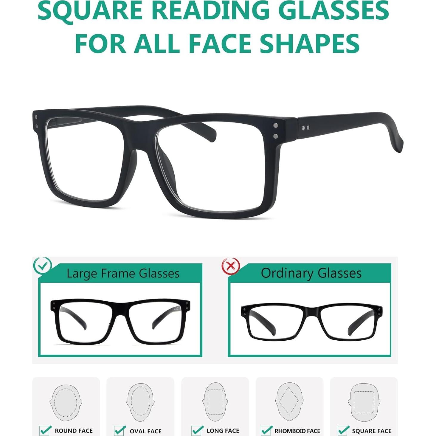 Gafas de Lectura Cuadradas Eyekepper para Adultos Unisex