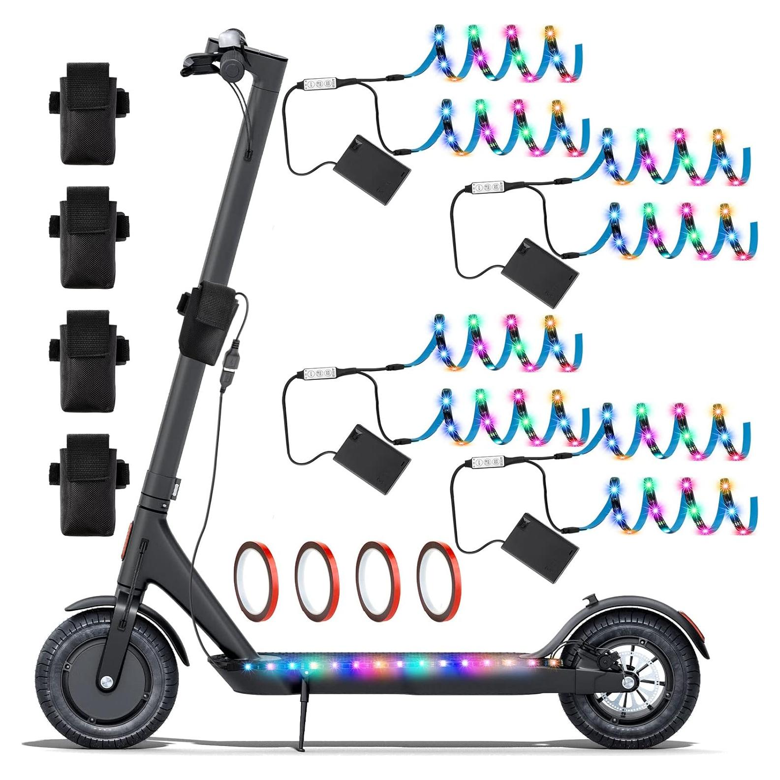 Set de 8 Luces LED para Scooter Reginary 50 cm RGB