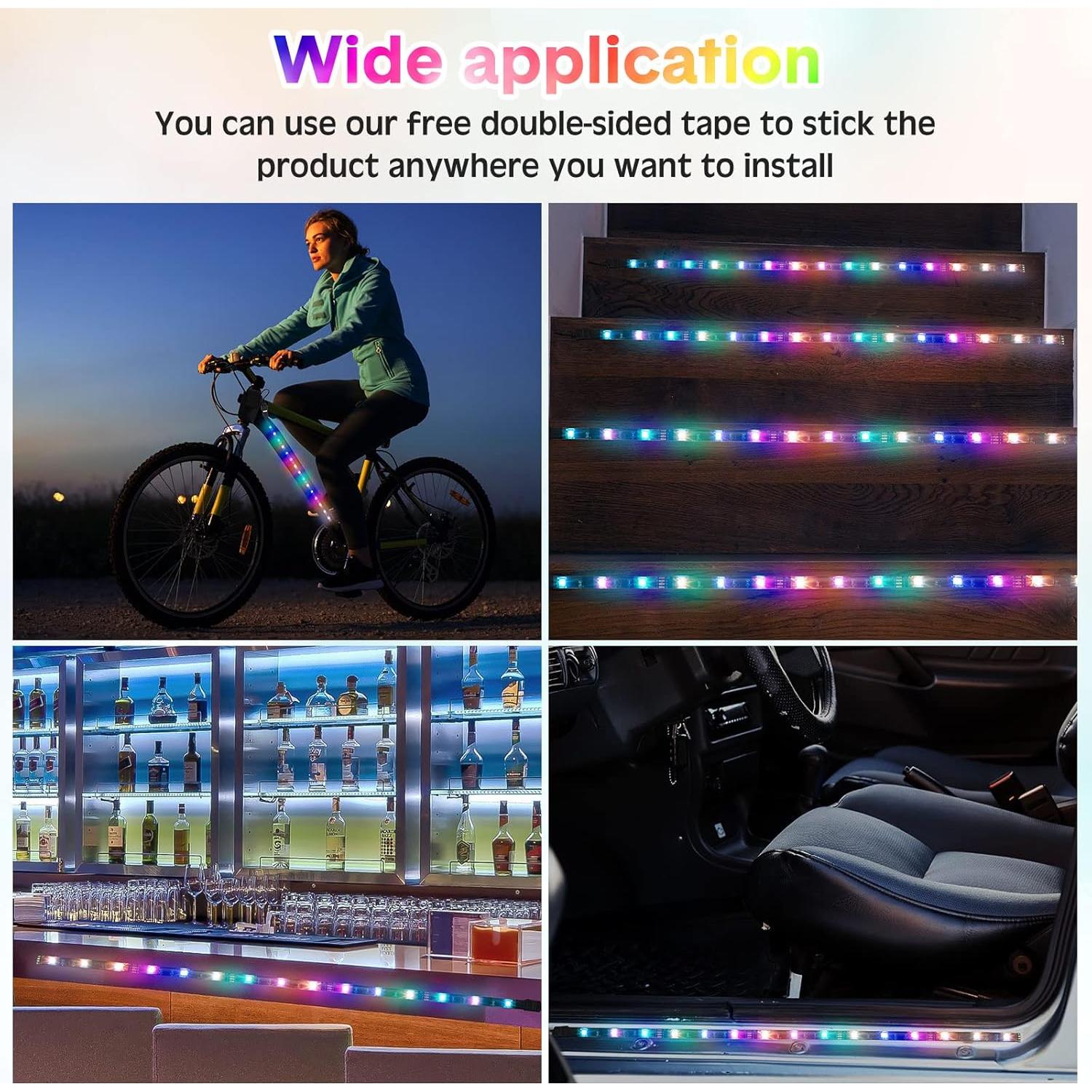 Set de 8 Luces LED para Scooter Reginary 50 cm RGB