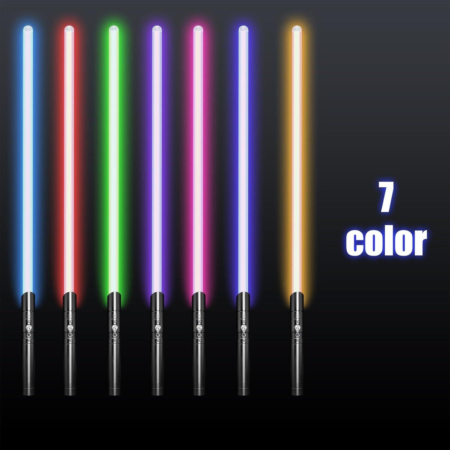 Sable de Luz YOFOTHS 96,5 cm 7 Colores Mango Metal