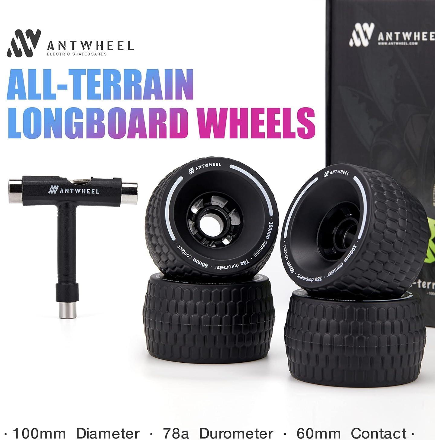 Ruedas Todo Terreno ANTWHEEL 100mm Uretano 78A Alta Rebote