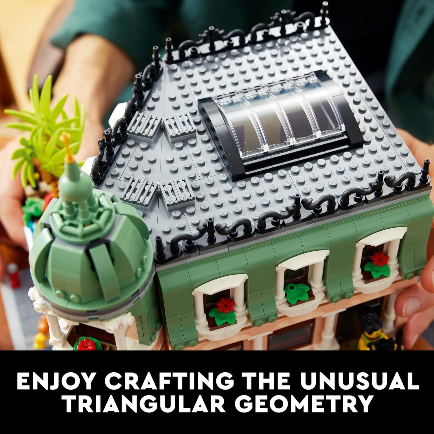 Icons Boutique Hotel 10297 Modular Building Display Model Kit for Adults to Build, Set with 5 Detailed Rooms Including Guest Rooms and Gallery