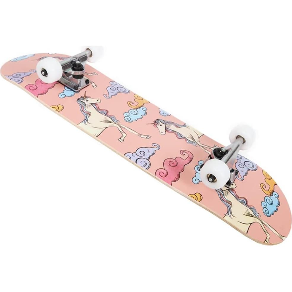 Patineta Completa ANNEE 79cm x 20cm para Principiantes Unicornio