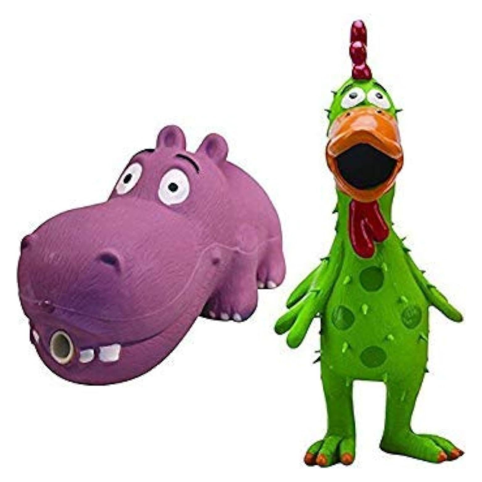 Juguete para Perros Multipet de Láttex Pollo y Hipopótamo 22.86 cm