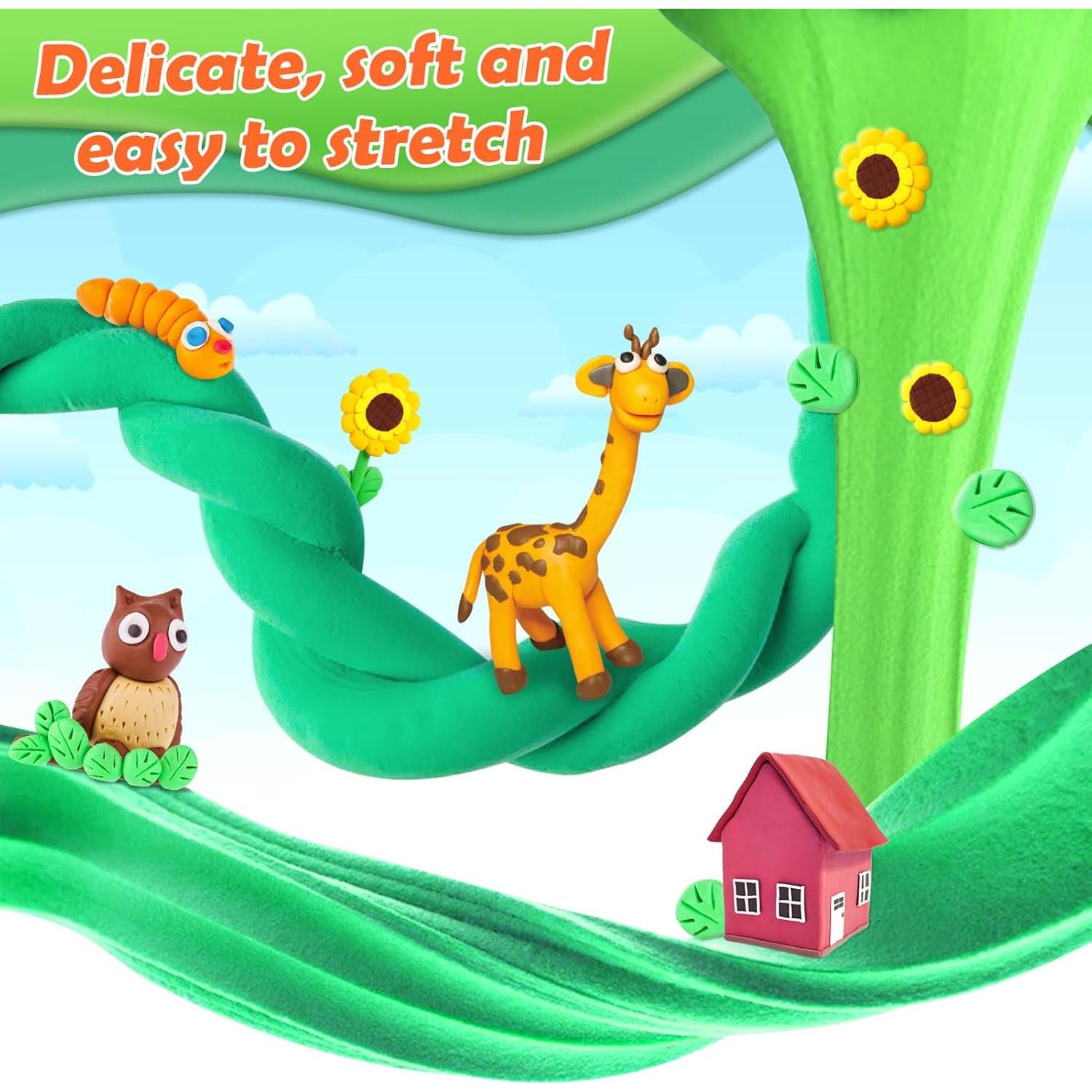 Arcilla Air Dry Essenson 100 Colores para Niños DIY