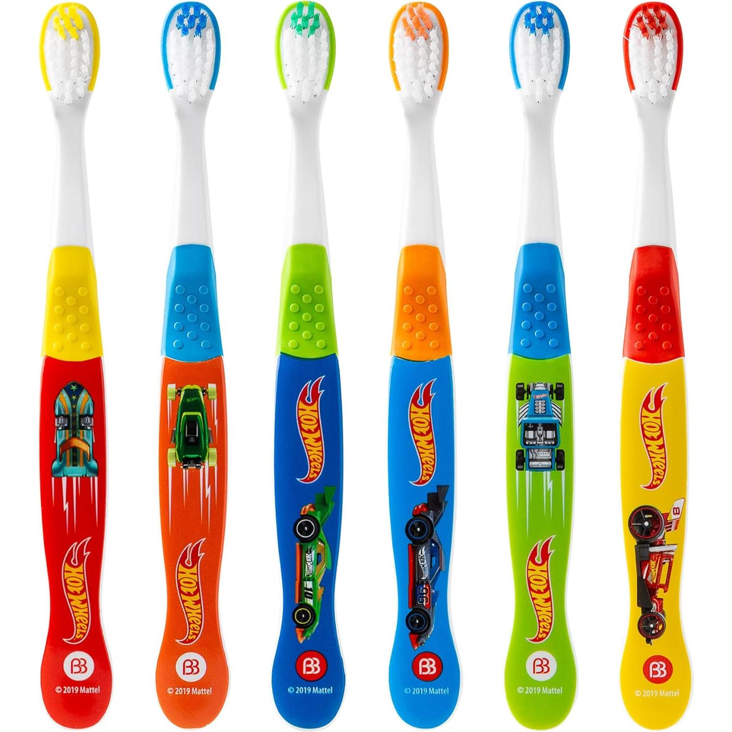 Cepillos de Dientes Brush Buddies Hot Wheels 6PK Niños