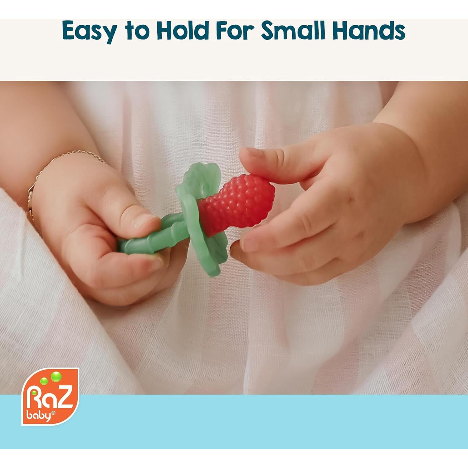 Chupete RaZbaby RaZberry de Silicona - Alivio Dentición 2 Pzas