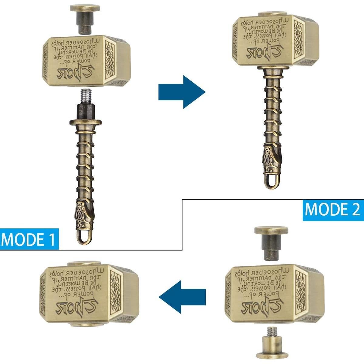 Spinner de Fidget Martillo de Metal Gamtec Bronce 198g