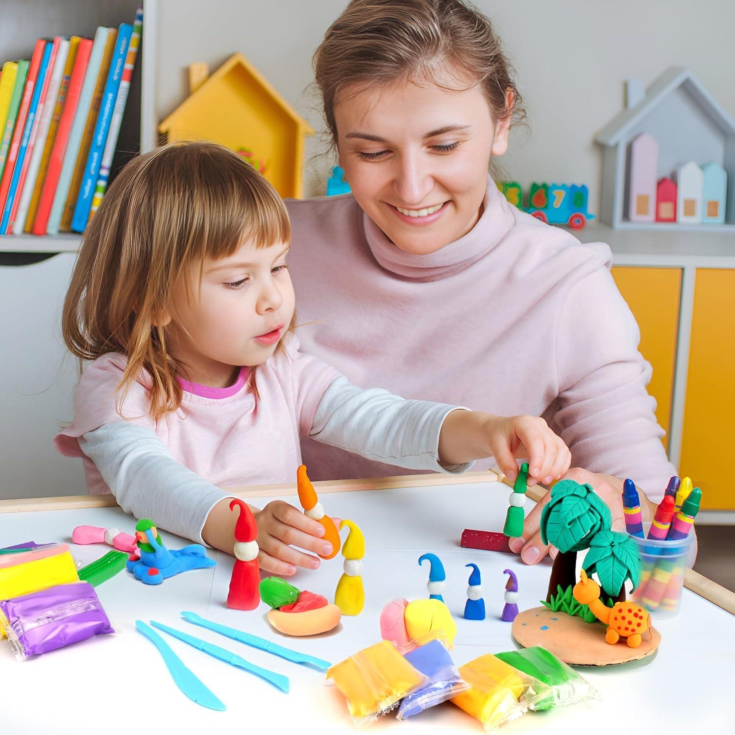 Kit de Arcilla Secado al Aire ARTPAR 102 Colores No Tóxica