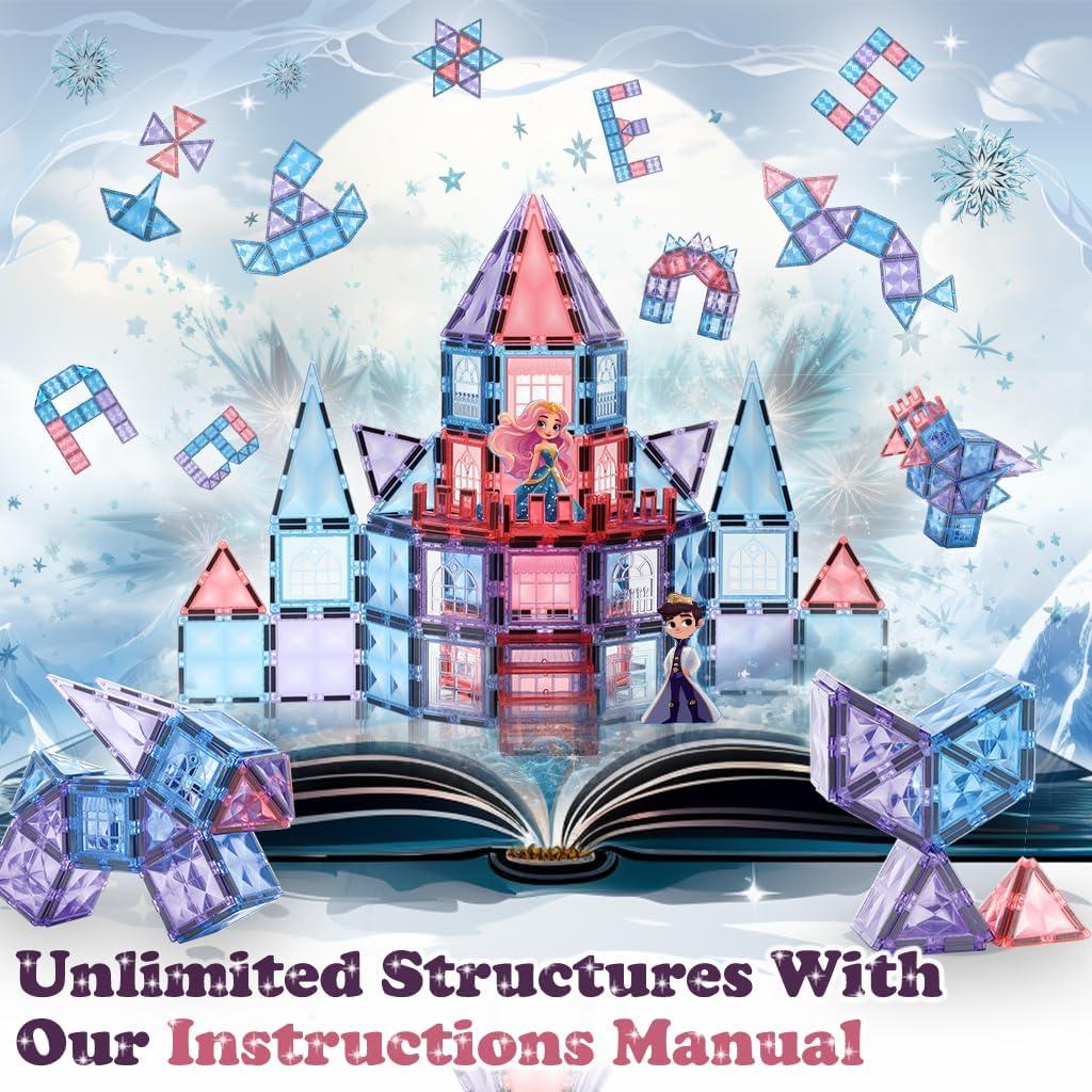 Azulejos Magnéticos de Princesa Little Pi Toy 80 Piezas