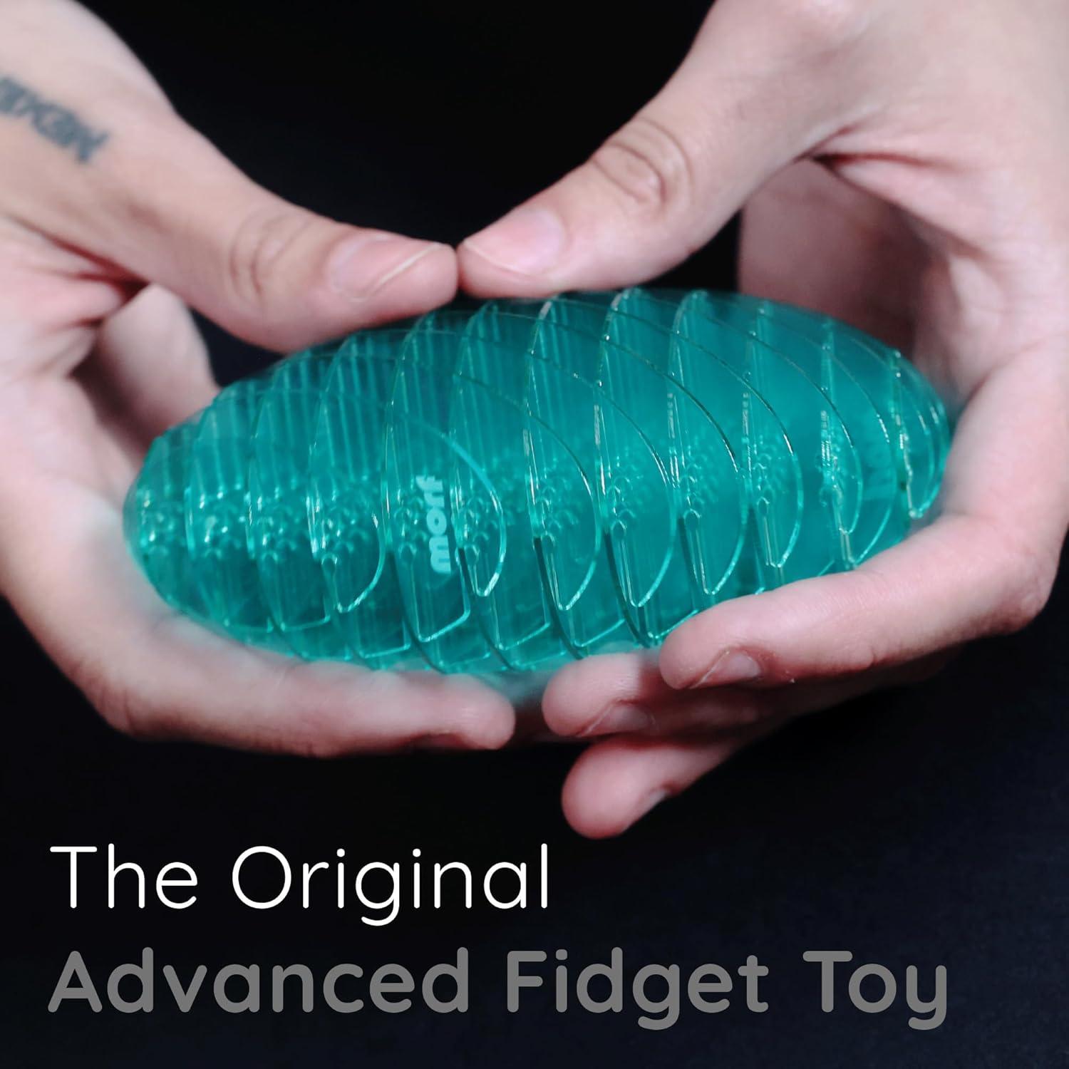 Juguete Morf Fidget Worm Humango Azul Pequeño 12.7x7.6cm