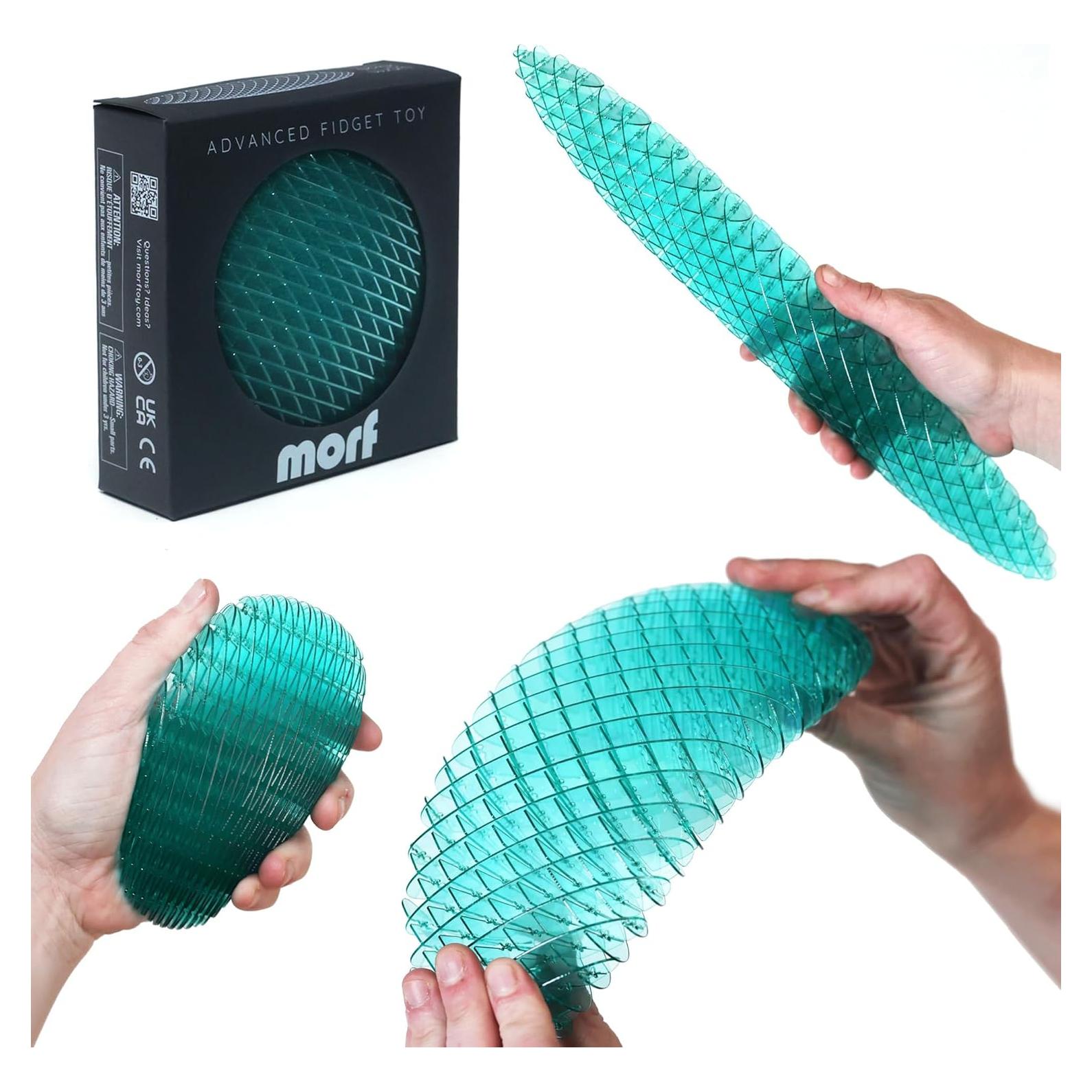 Juguete Morf Fidget Worm Figgy Toys Grande Azul