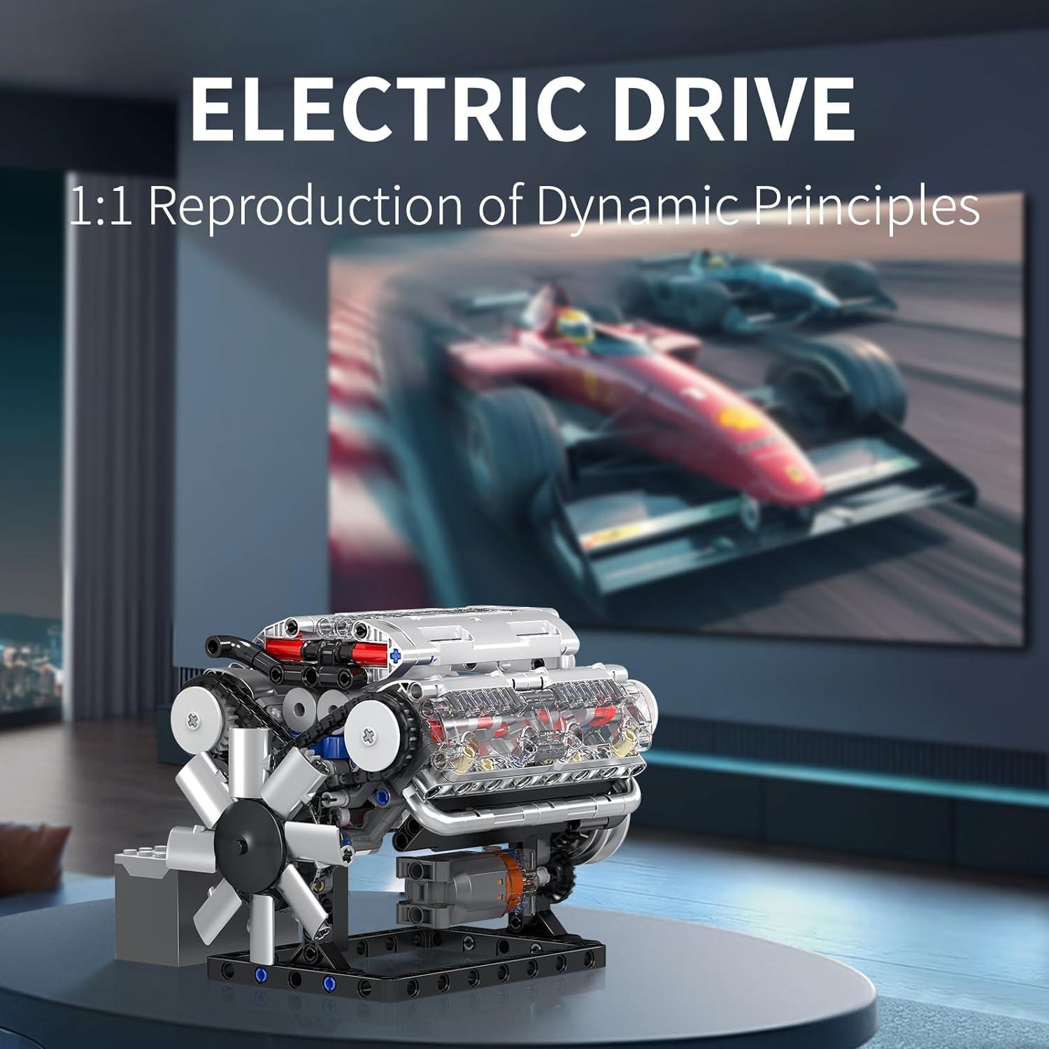 Set de Construcción Mould King V8 Motor 535 Piezas