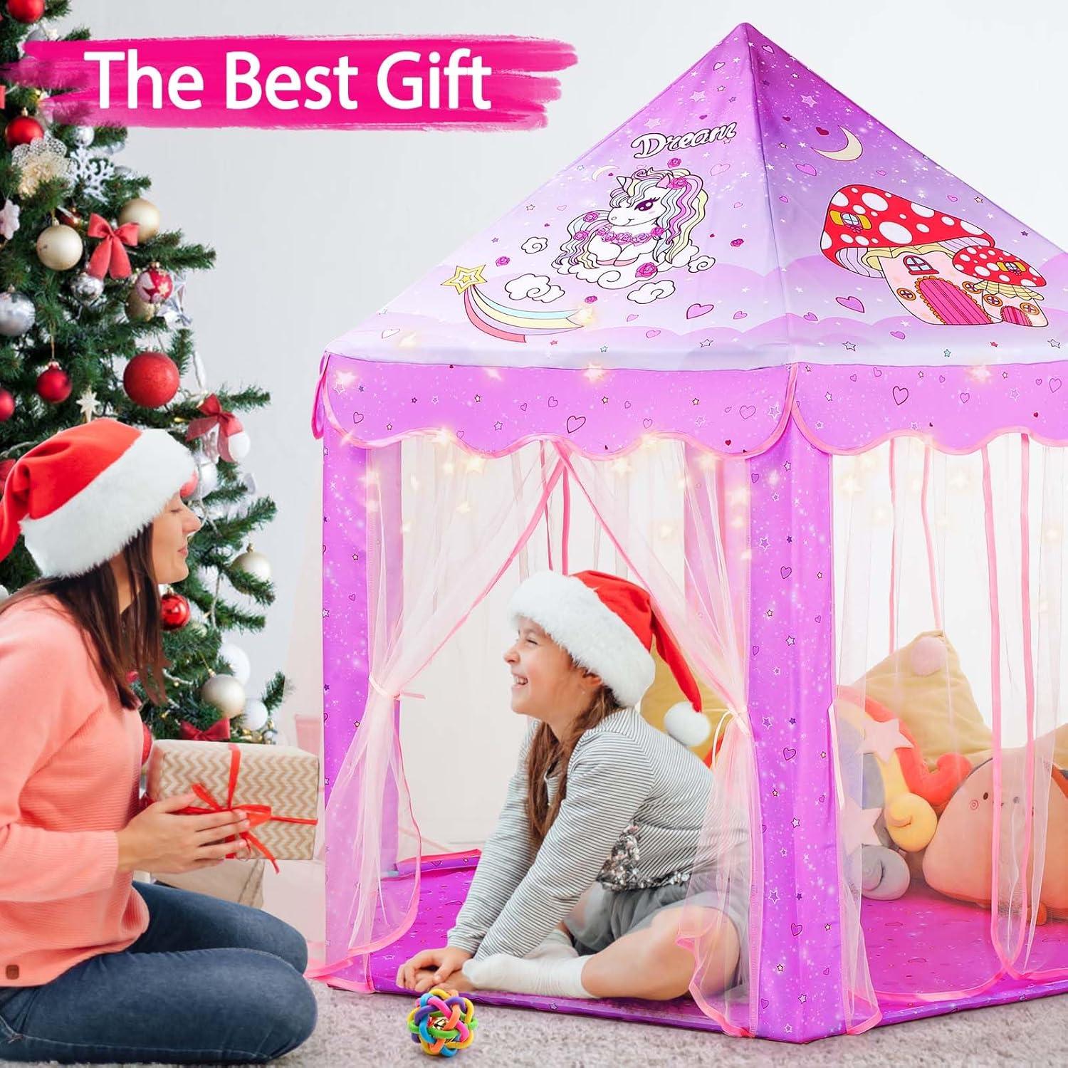 Tienda Princesa Monobeach Unicornio 140x135 cm con Luces