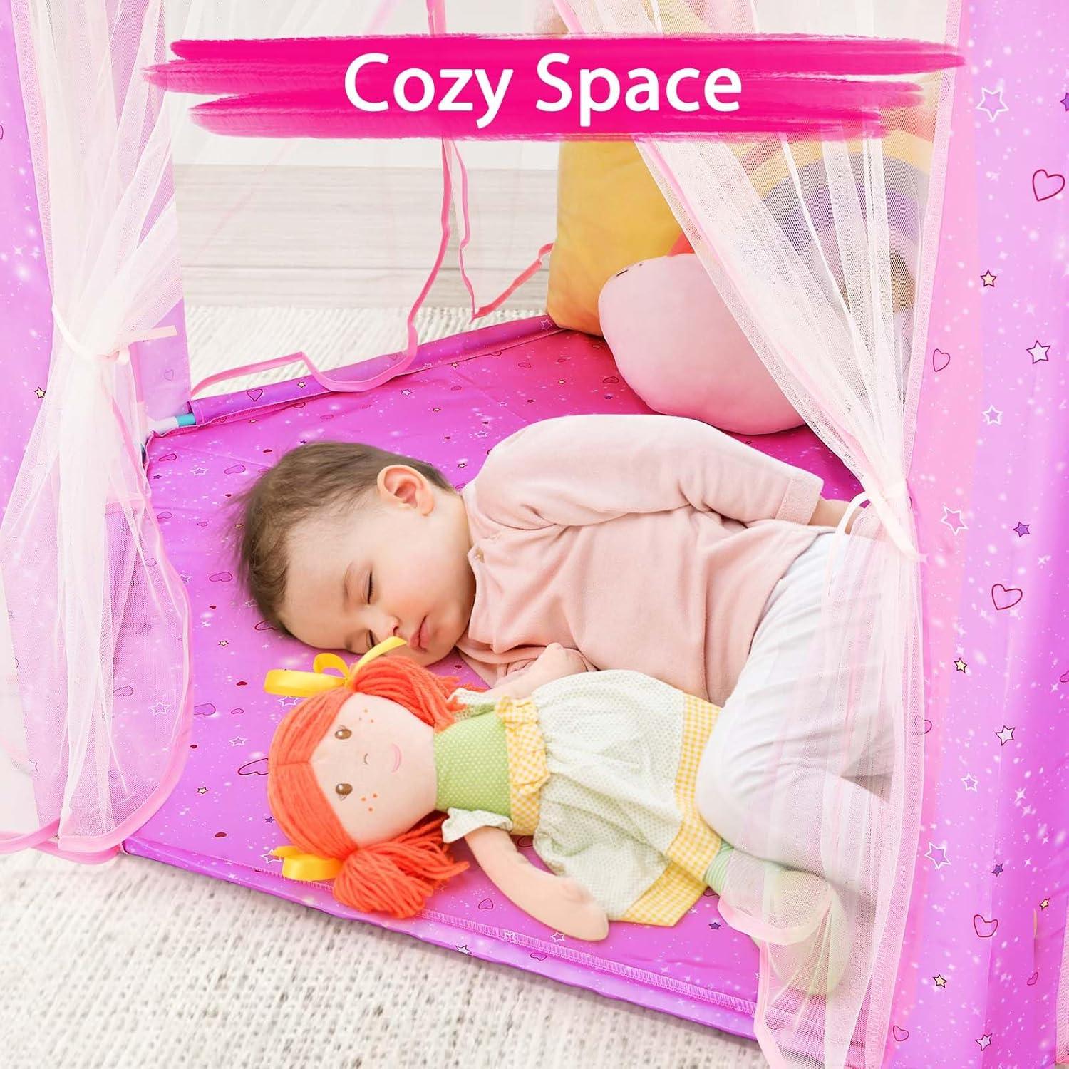 Tienda Princesa Monobeach Unicornio 140x135 cm con Luces