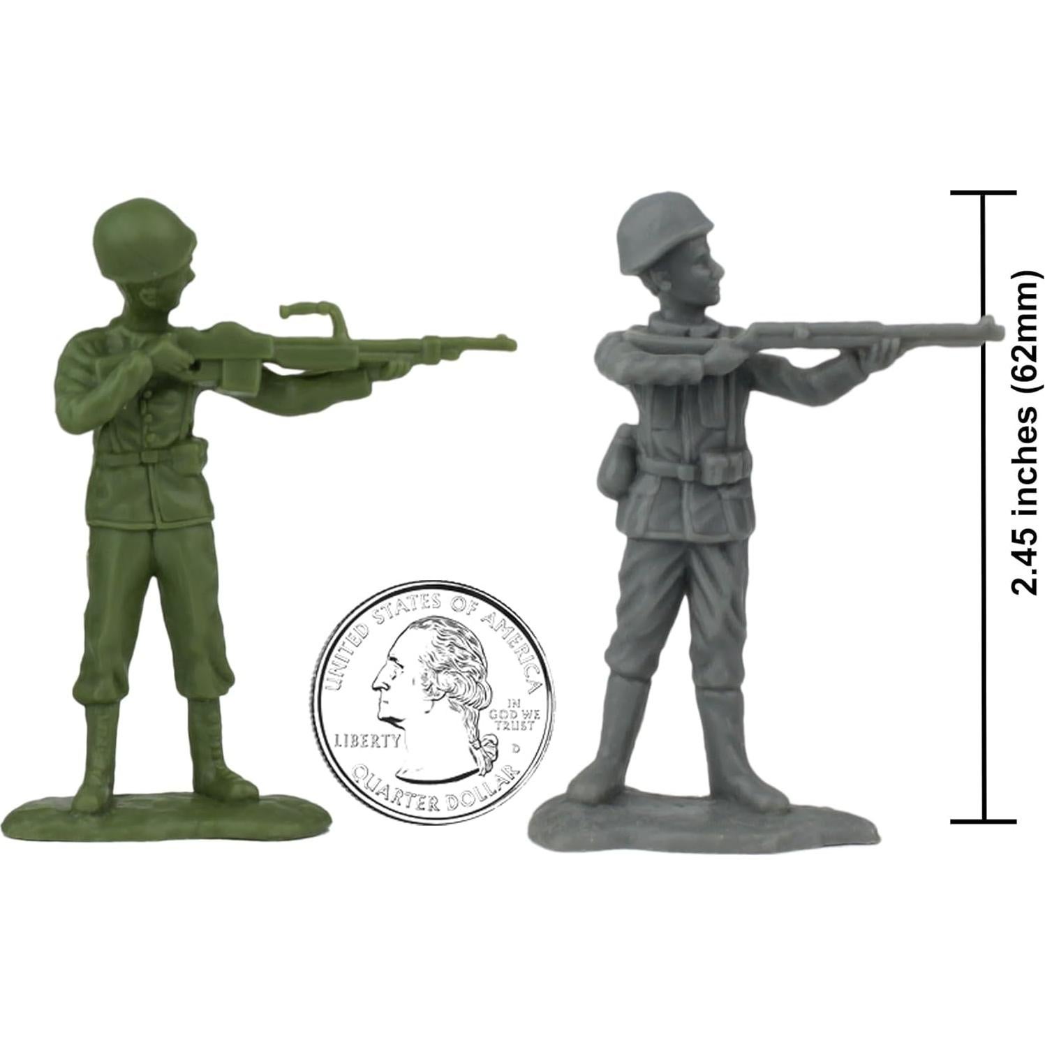 Set de Soldados de Plástico BMC WW2 Día D - 34 Figuras