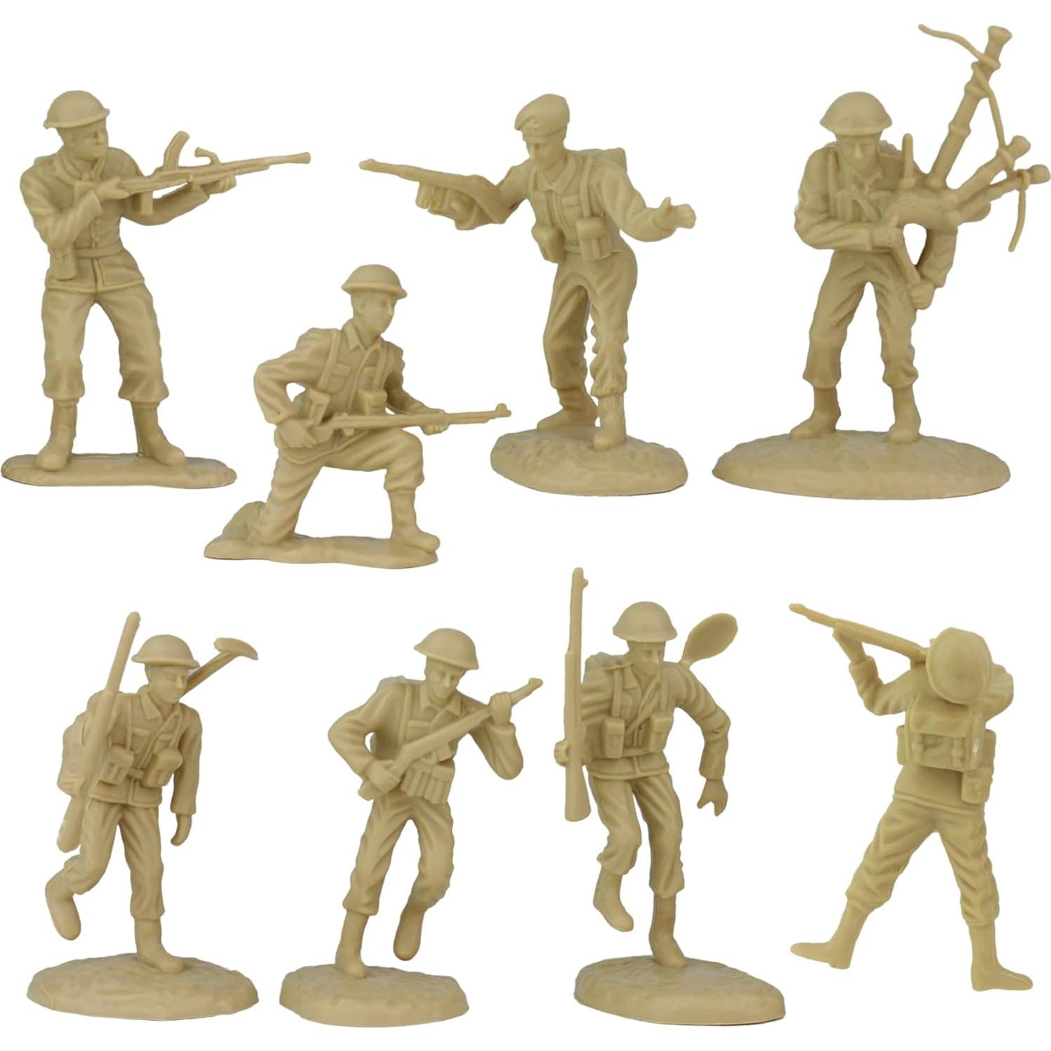 Set de Soldados de Plástico BMC WW2 Día D - 34 Figuras