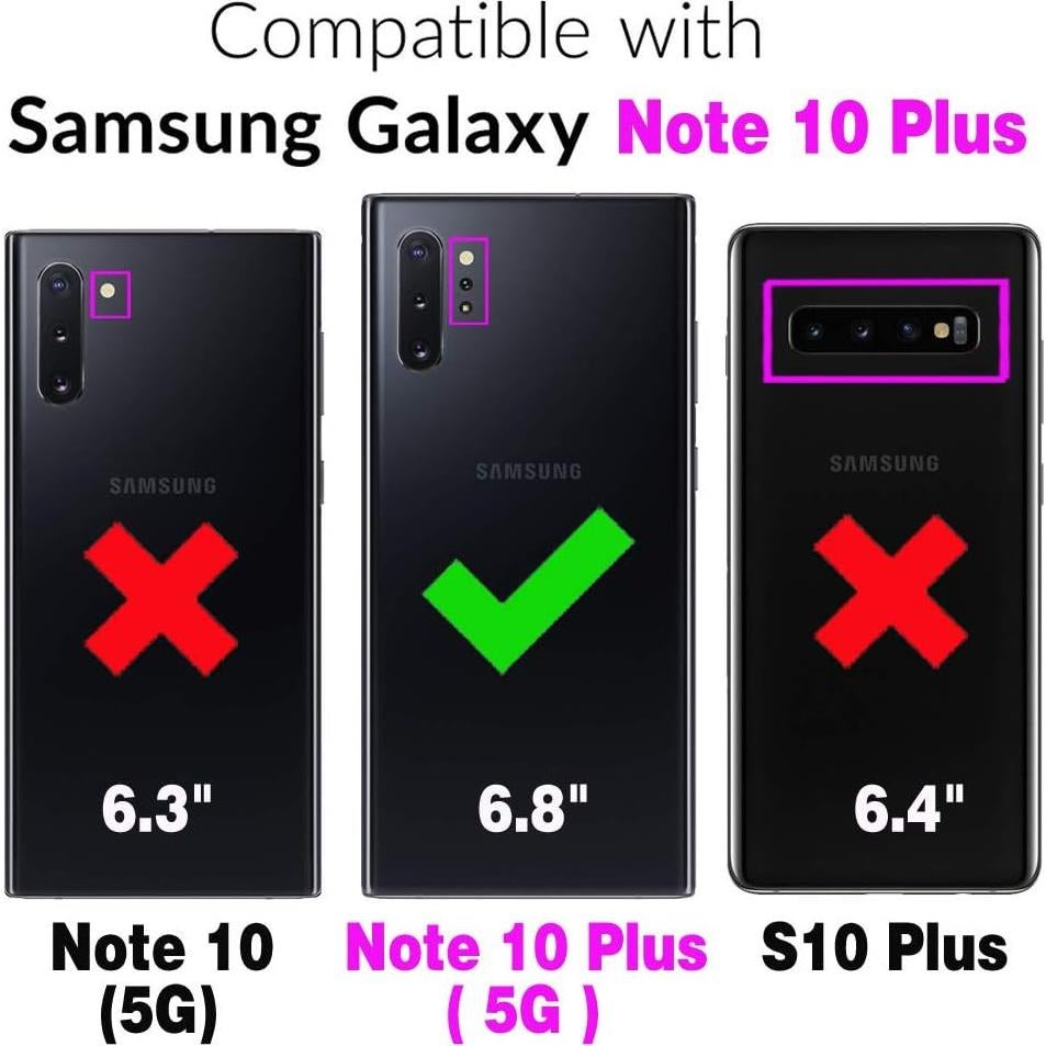 Funda Cartera Furiet para Samsung Galaxy Note 10+ Negro