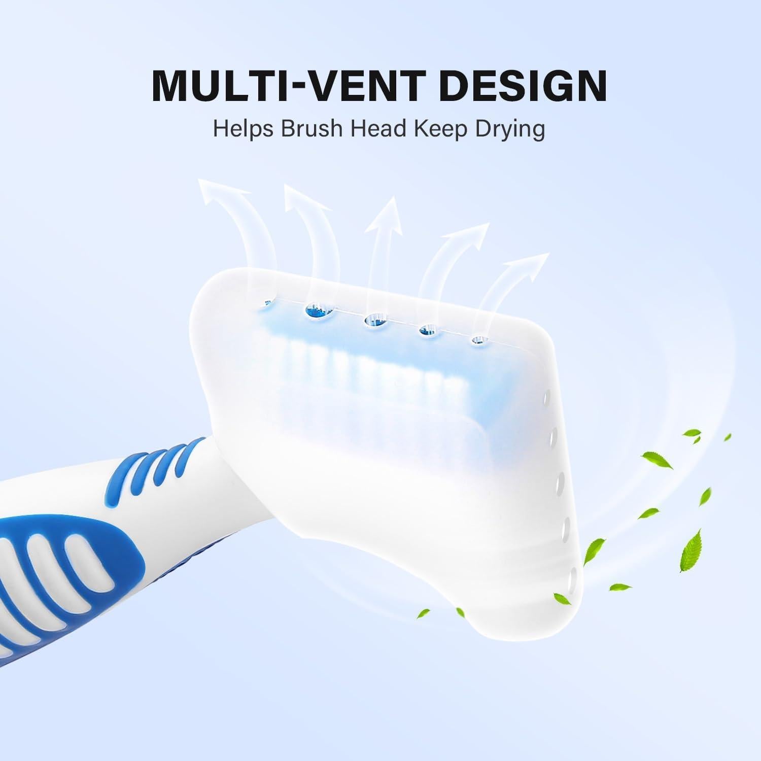 Funda de Cepillo de Dentadura Anbbas 2 Piezas Silicona