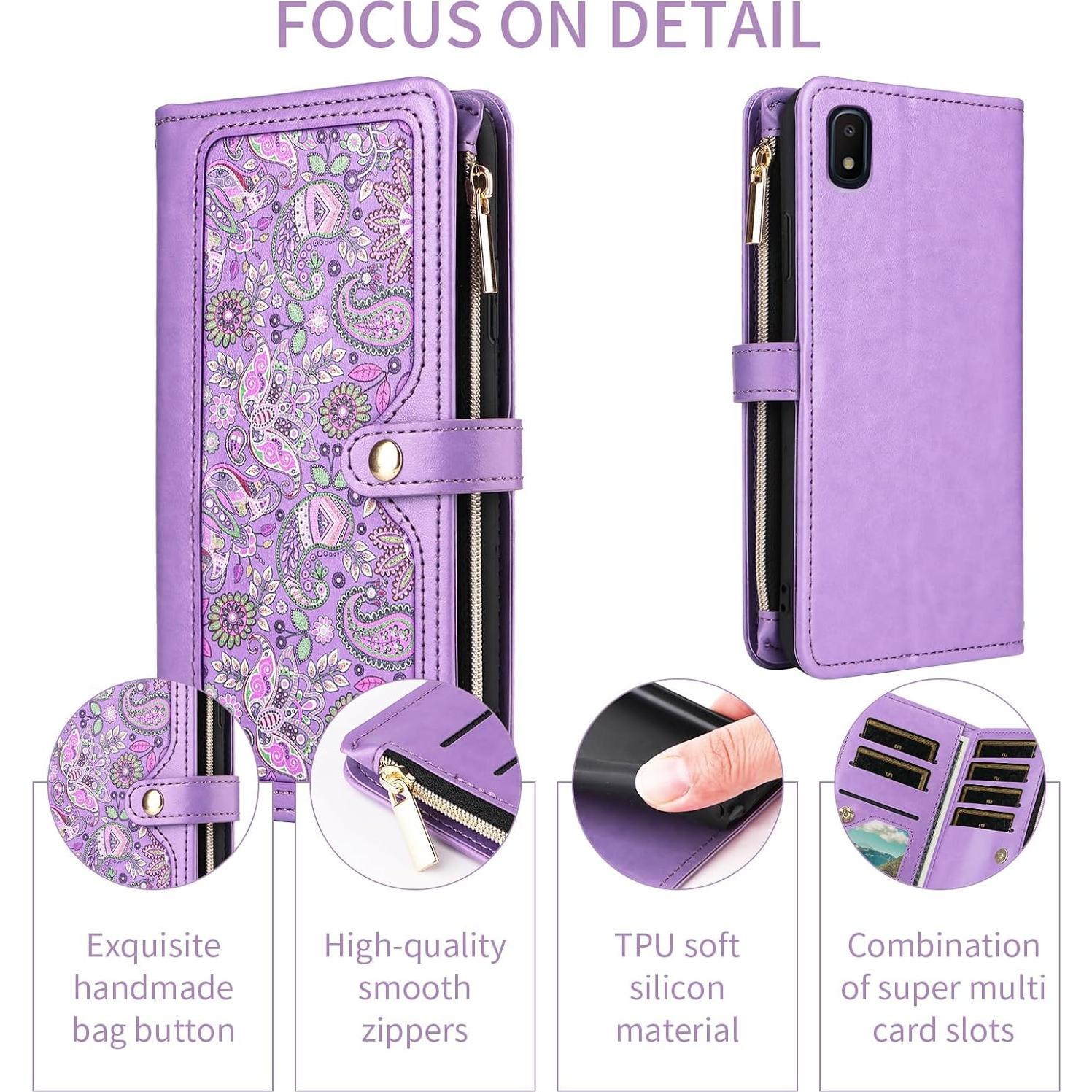Funda Floral Samsung Galaxy A10e con Correa y Soporte