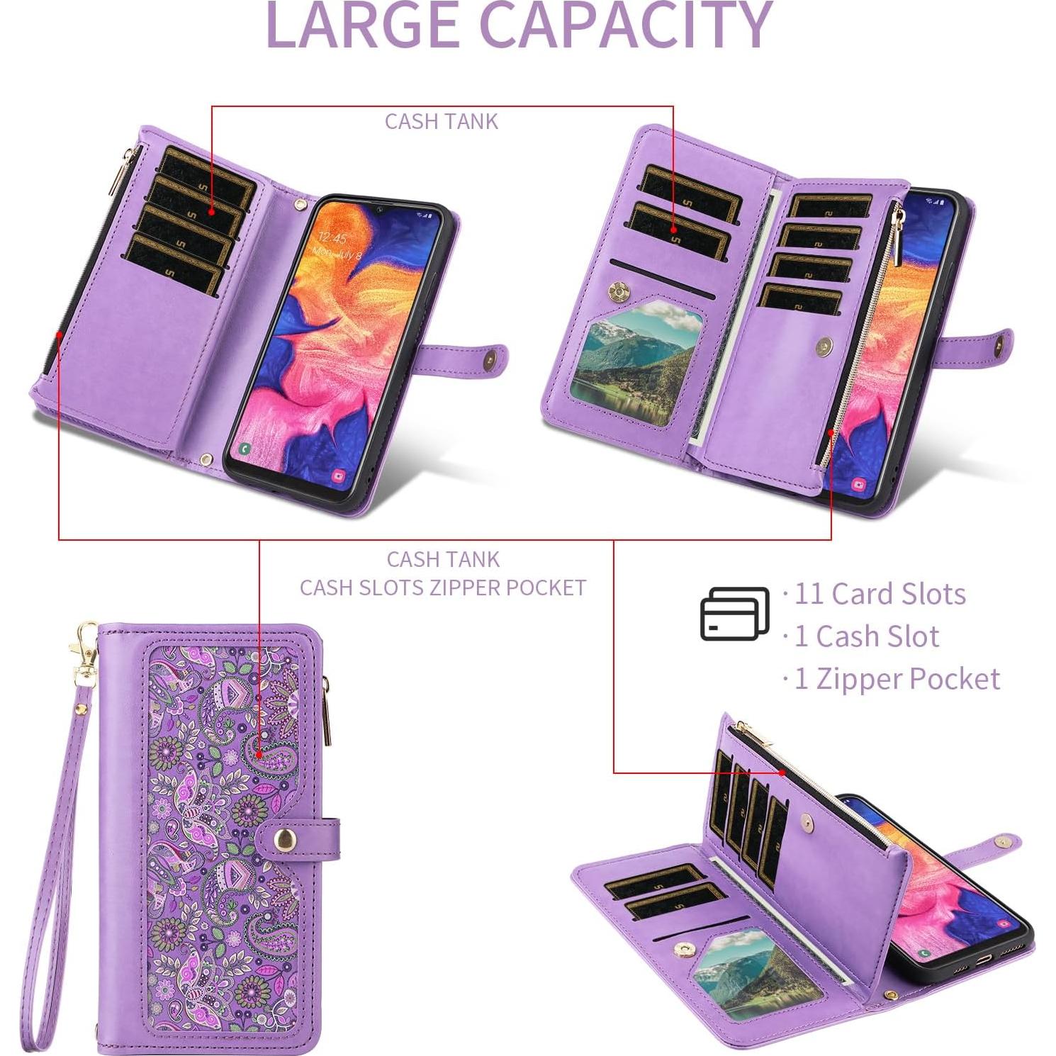 Funda Floral Samsung Galaxy A10e con Correa y Soporte