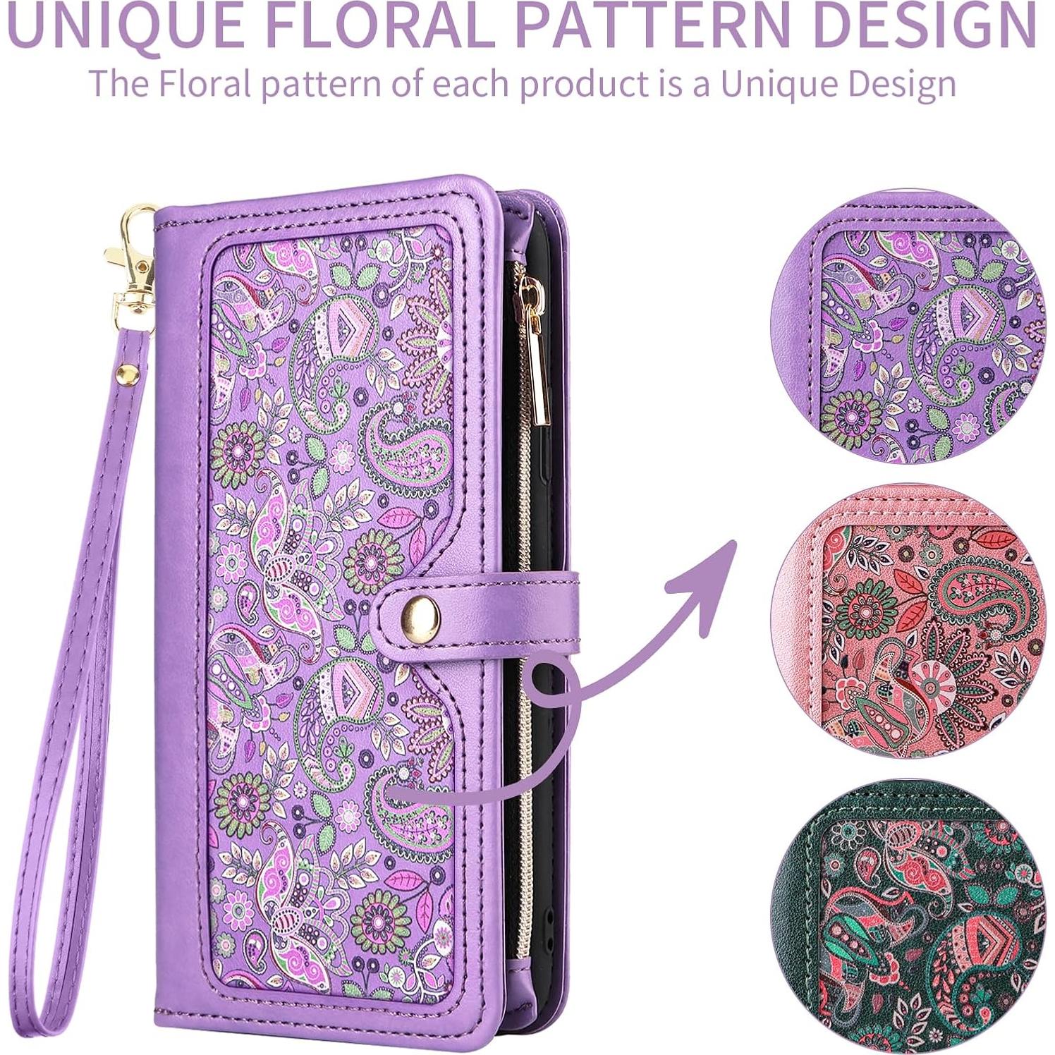 Funda Floral Samsung Galaxy A10e con Correa y Soporte