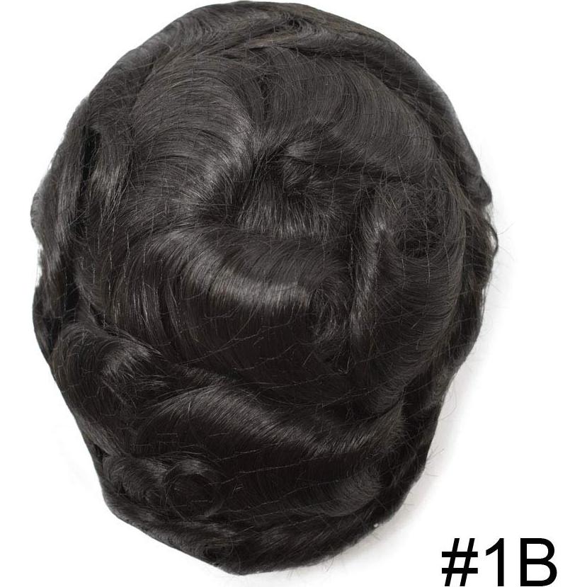 Peluca Masculina LHC 8x10 Piel Fina 100% Cabello Humano