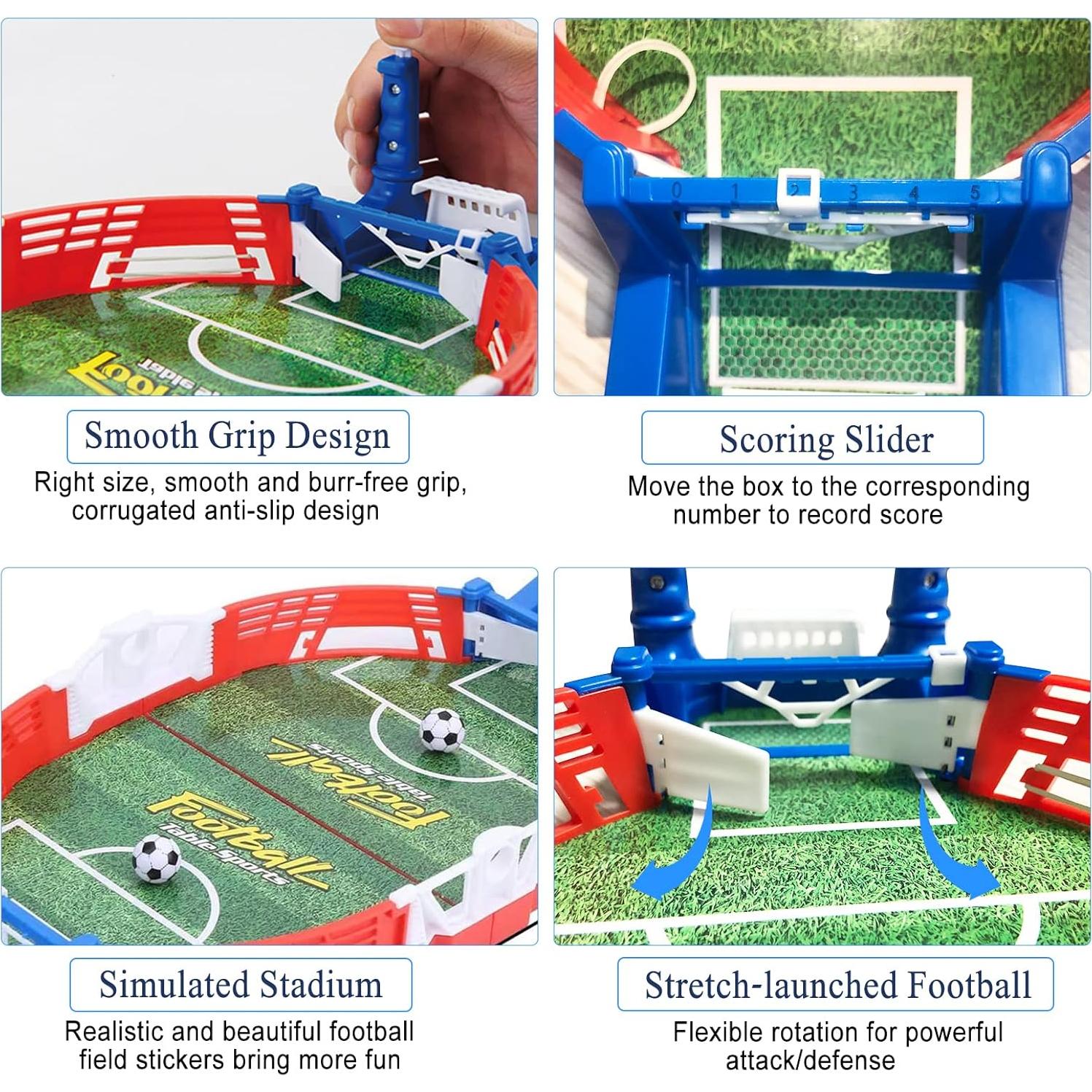 Futbolín de Mesa IELECMG 37.8x17.5 cm para 2 Jugadores