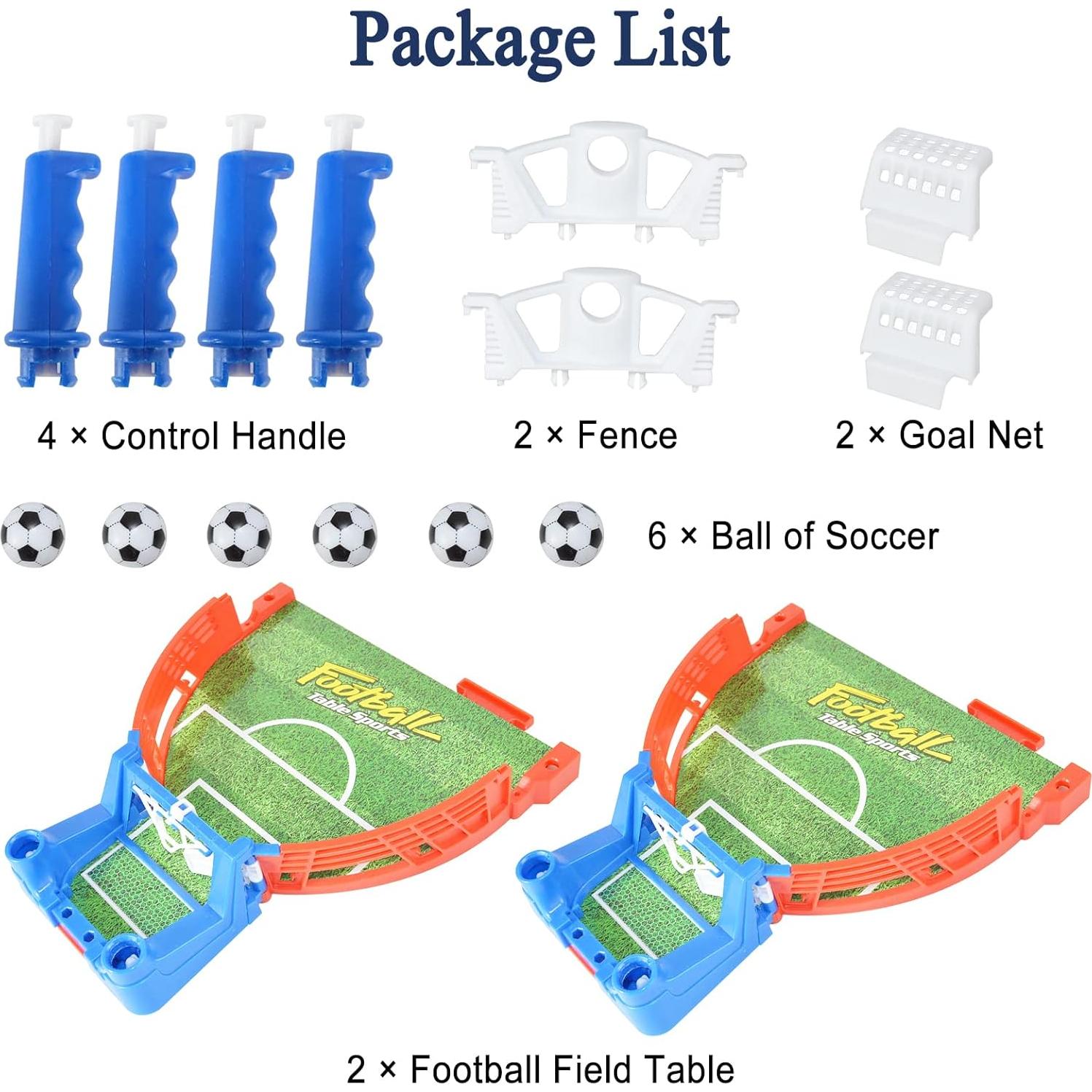 Futbolín de Mesa IELECMG 37.8x17.5 cm para 2 Jugadores