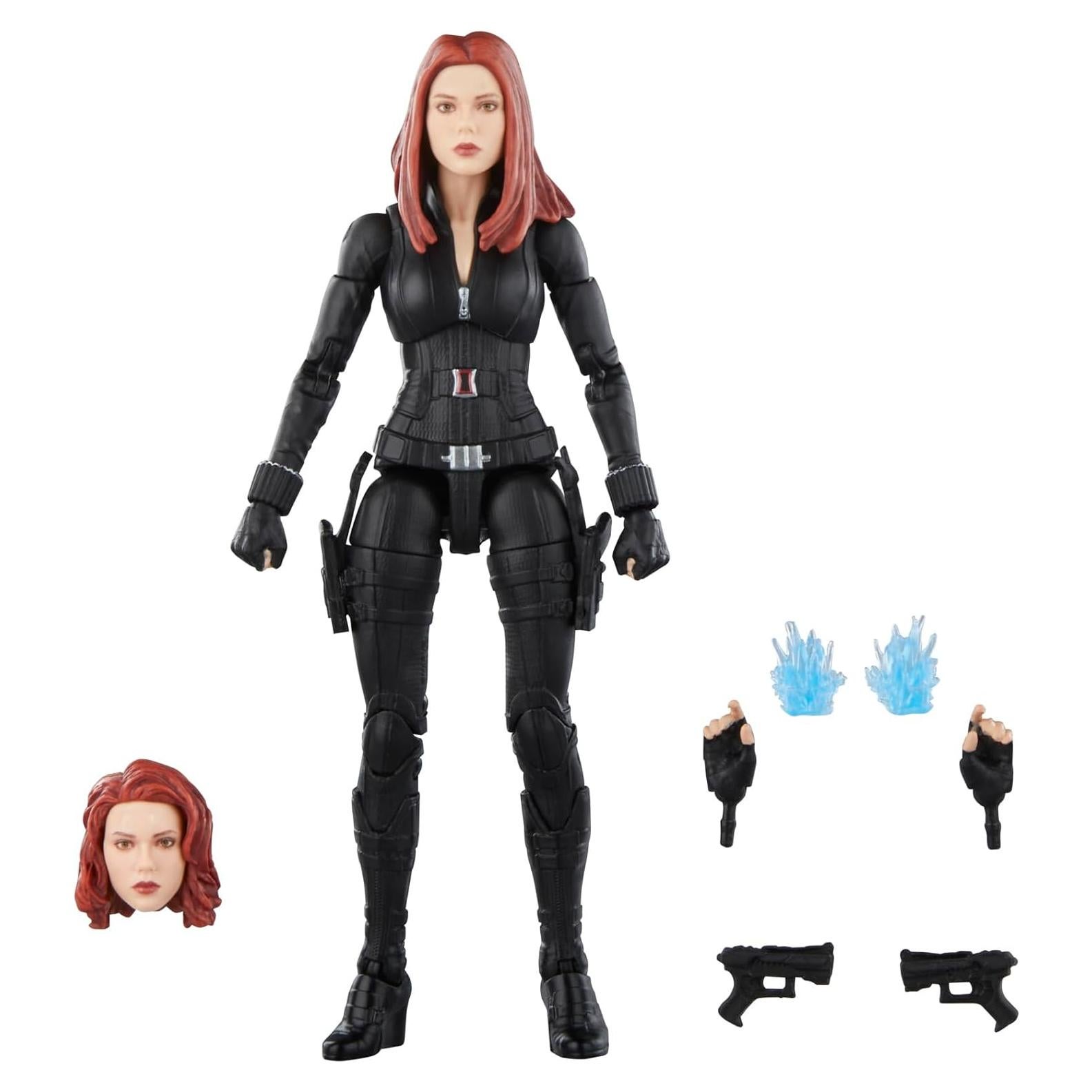 Figuras de Acción Marvel Hasbro Viuda Negra y Capitán América 15 cm